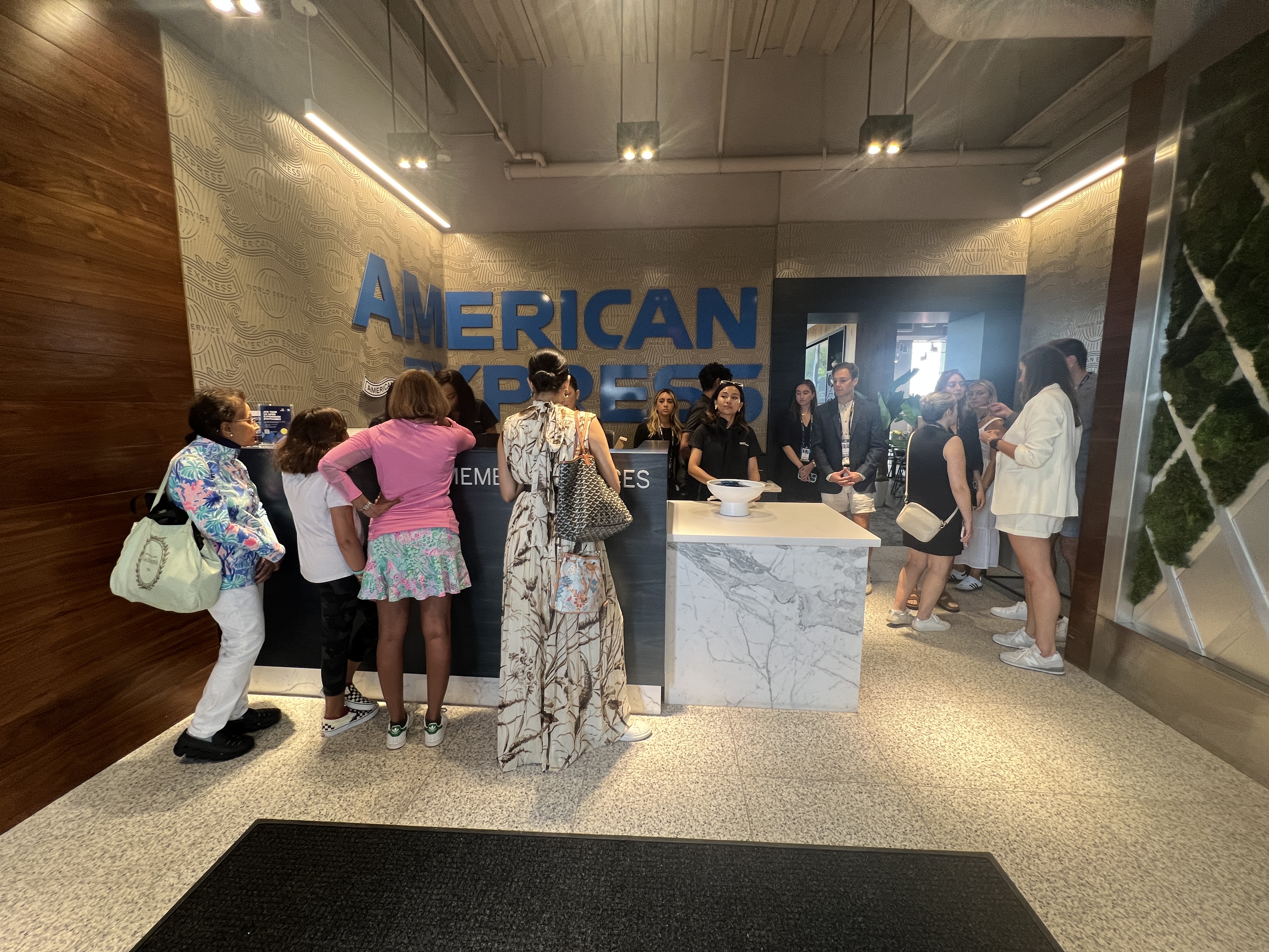 Amex Centurion Lounge US Open Reception Desk