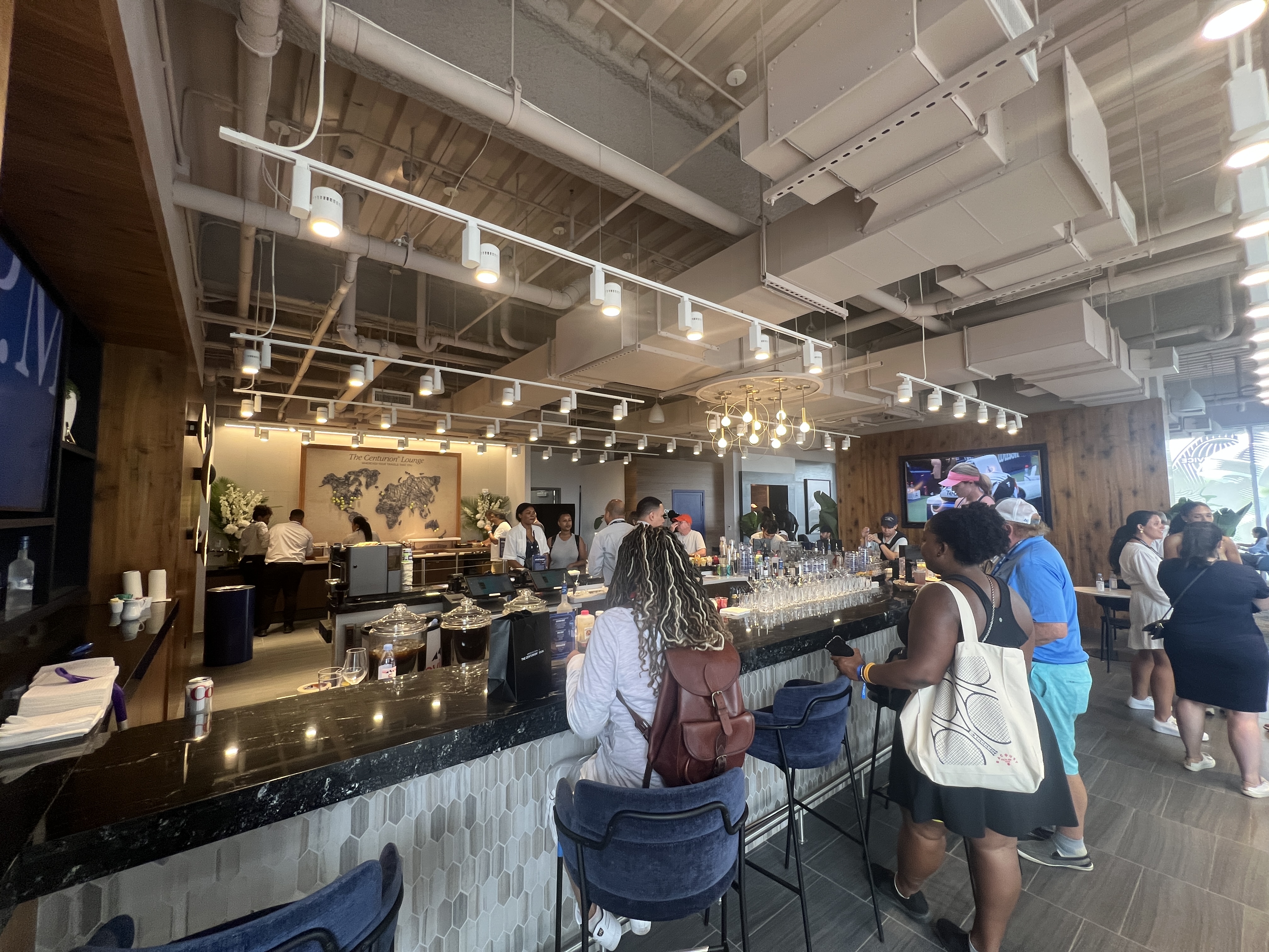 Amex US Open Centurion Lounge Bar Area Amex US Open Centurion Lounge Bar Area