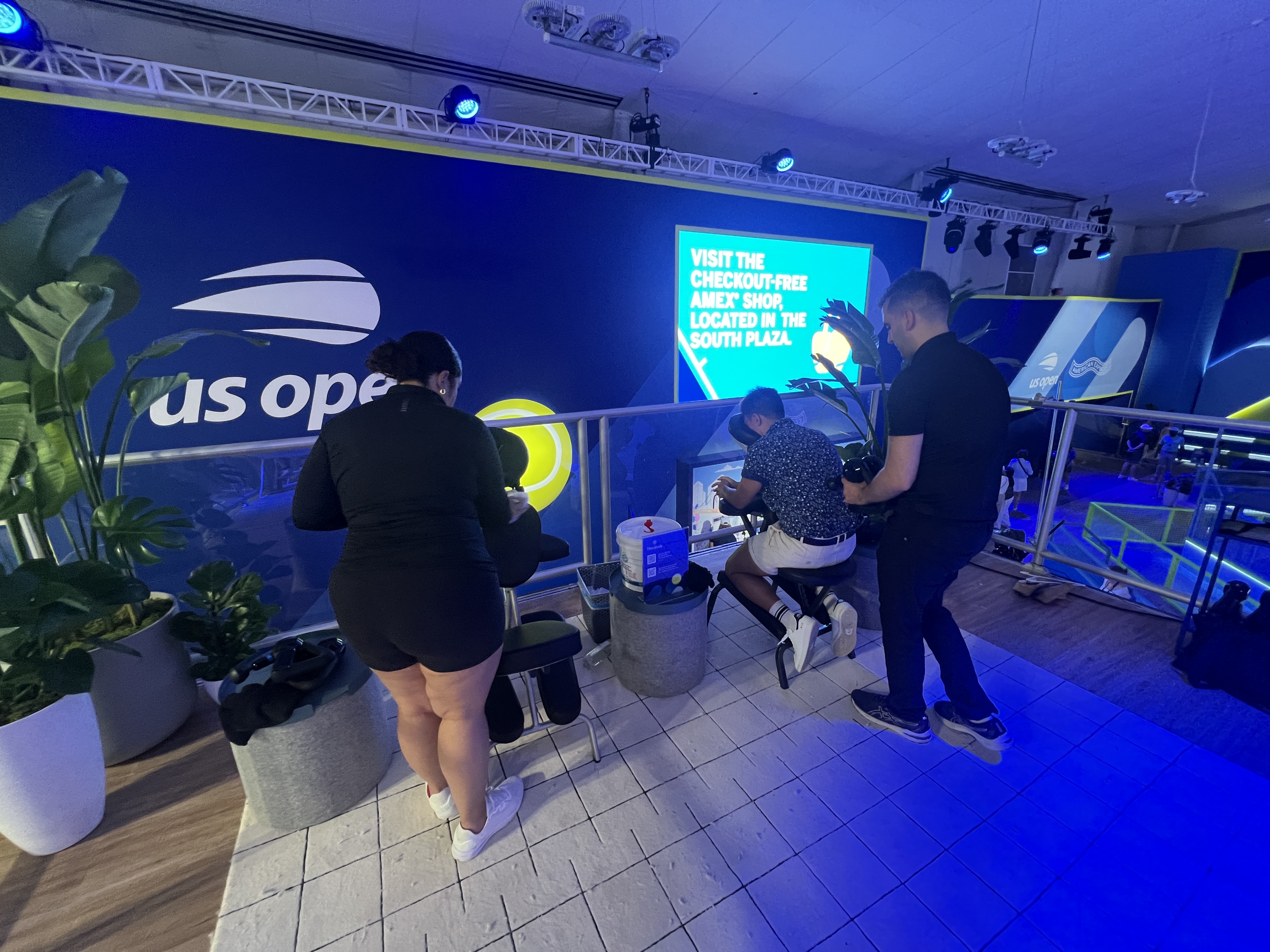 Amex US Open Fan Experience Massages theragun Amex US Open Fan Experience Massages theragun