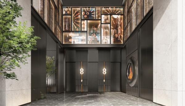 Hyatt Centric East CBD Chengdu Lobby Rendering Hyatt Centric East CBD Chengdu Lobby Rendering