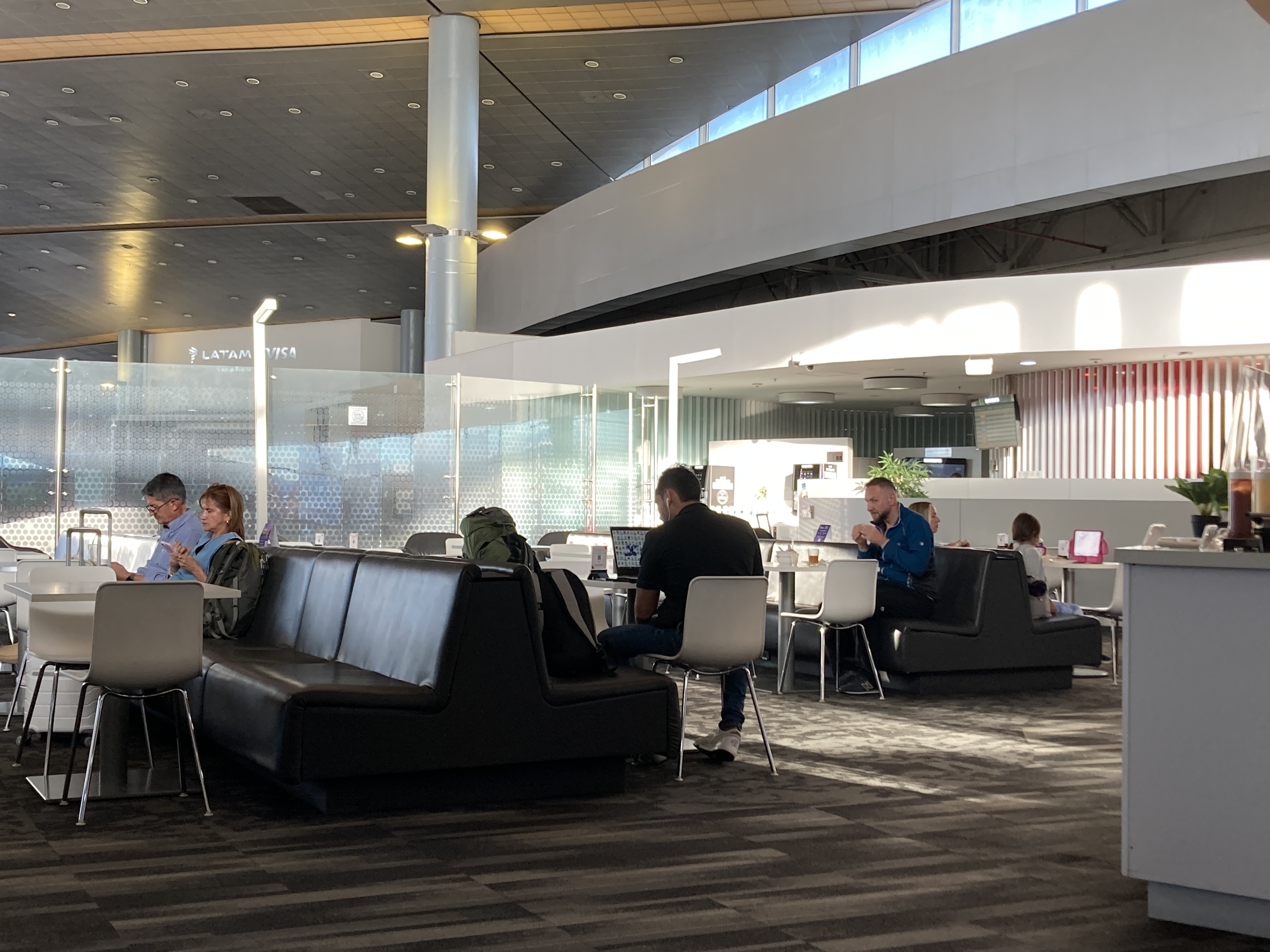 Avianca lounge Bogota BOG booths and open space
