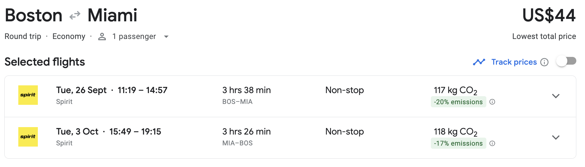 Boston to Miami in September Boston to Miami in September
