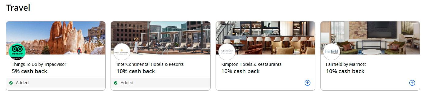 Offers correctly added to Chase Offers Chase Offers added