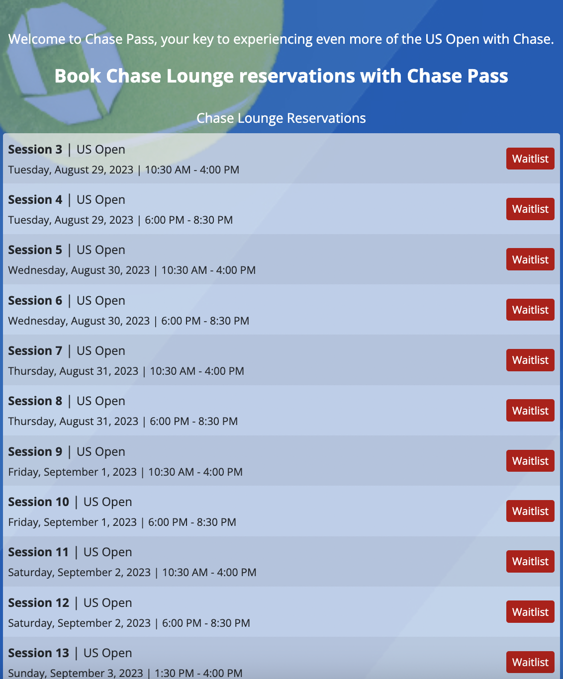 Chase Pass Waitlist Chase Pass Waitlist