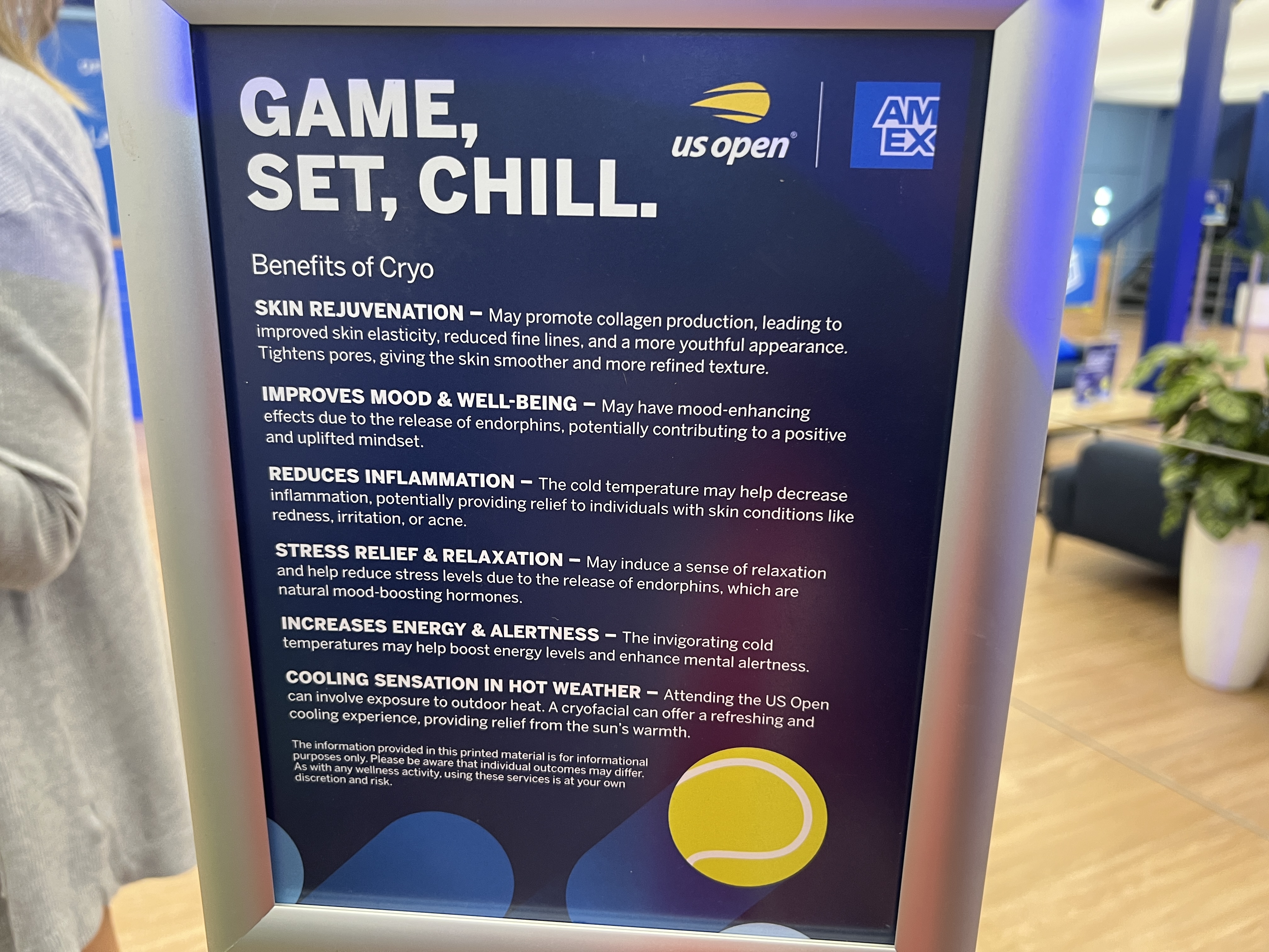 Cryotherapy US Open Amex Cryotherapy US Open Amex