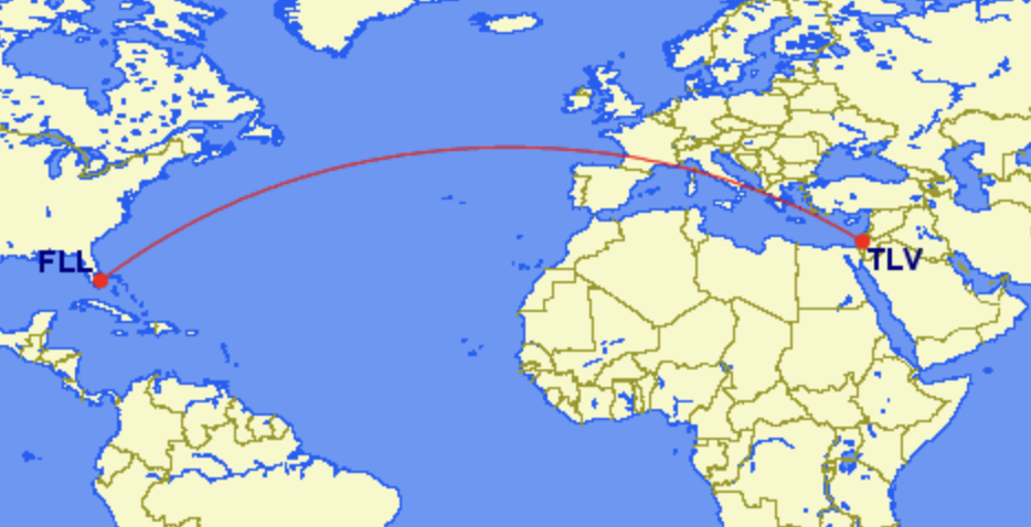 El Al Fort Lauderdale to Tel Aviv El Al Fort Lauderdale to Tel Aviv