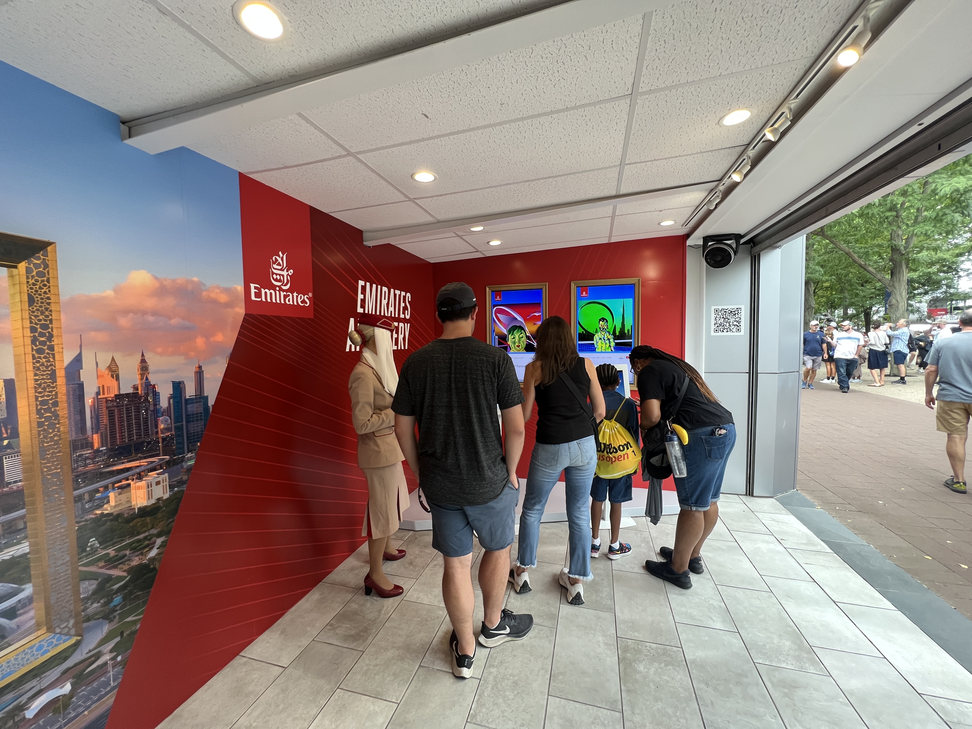 Emirates US Open Kiosk Emirates US Open Kiosk