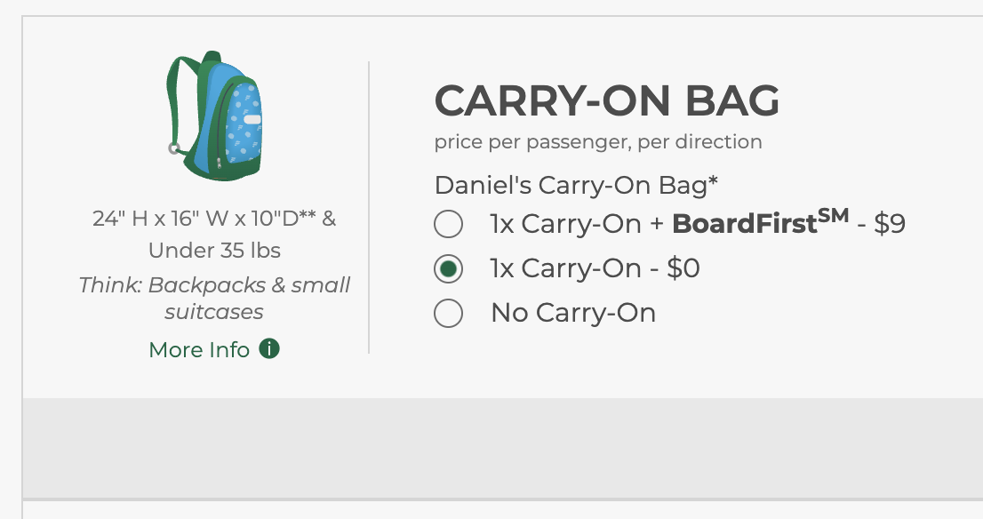 Frontier Carry On Bag