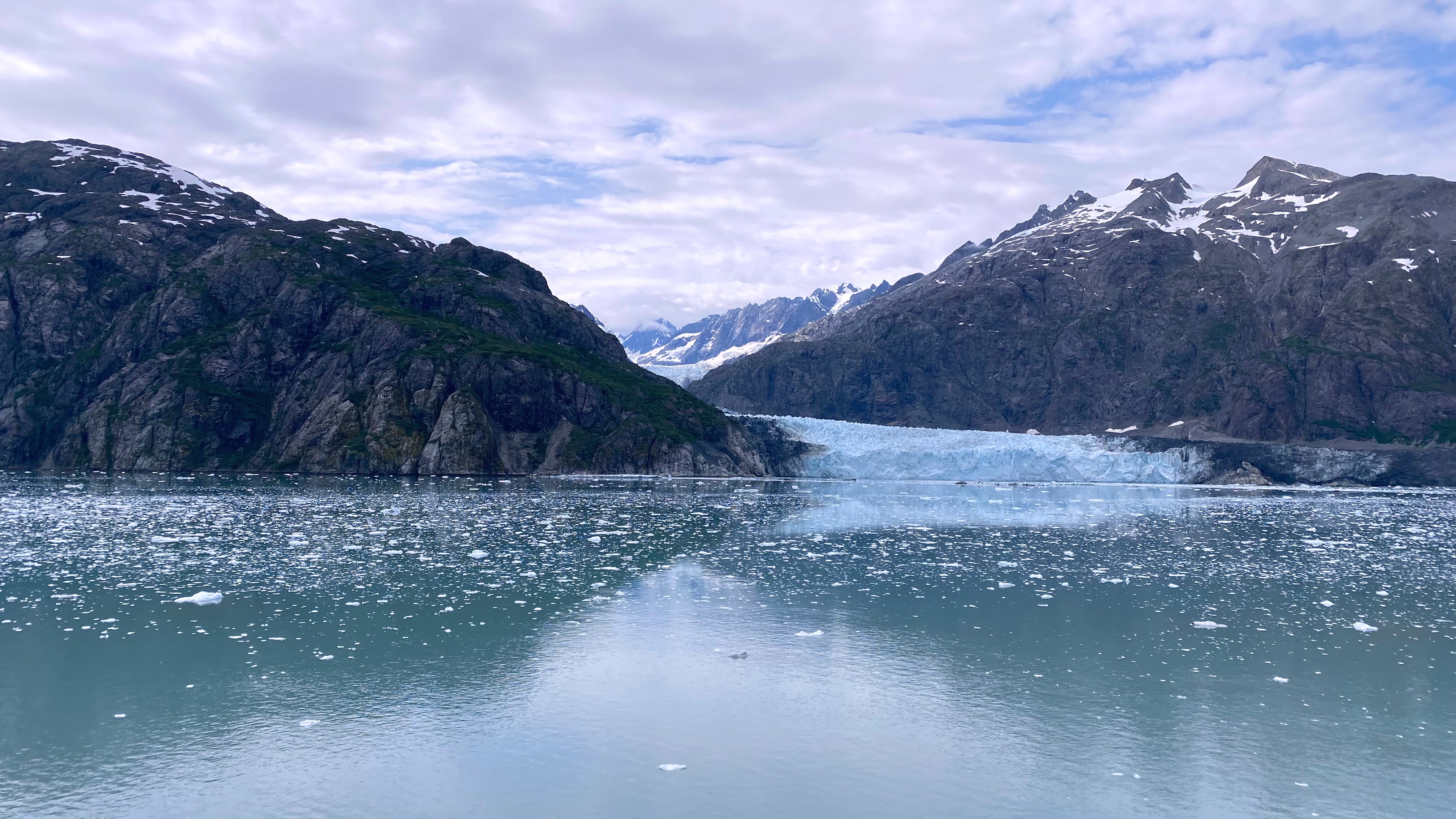 Glacier Bay in Alaska from a cruise ship Glacier Bay in Alaska from a cruise ship