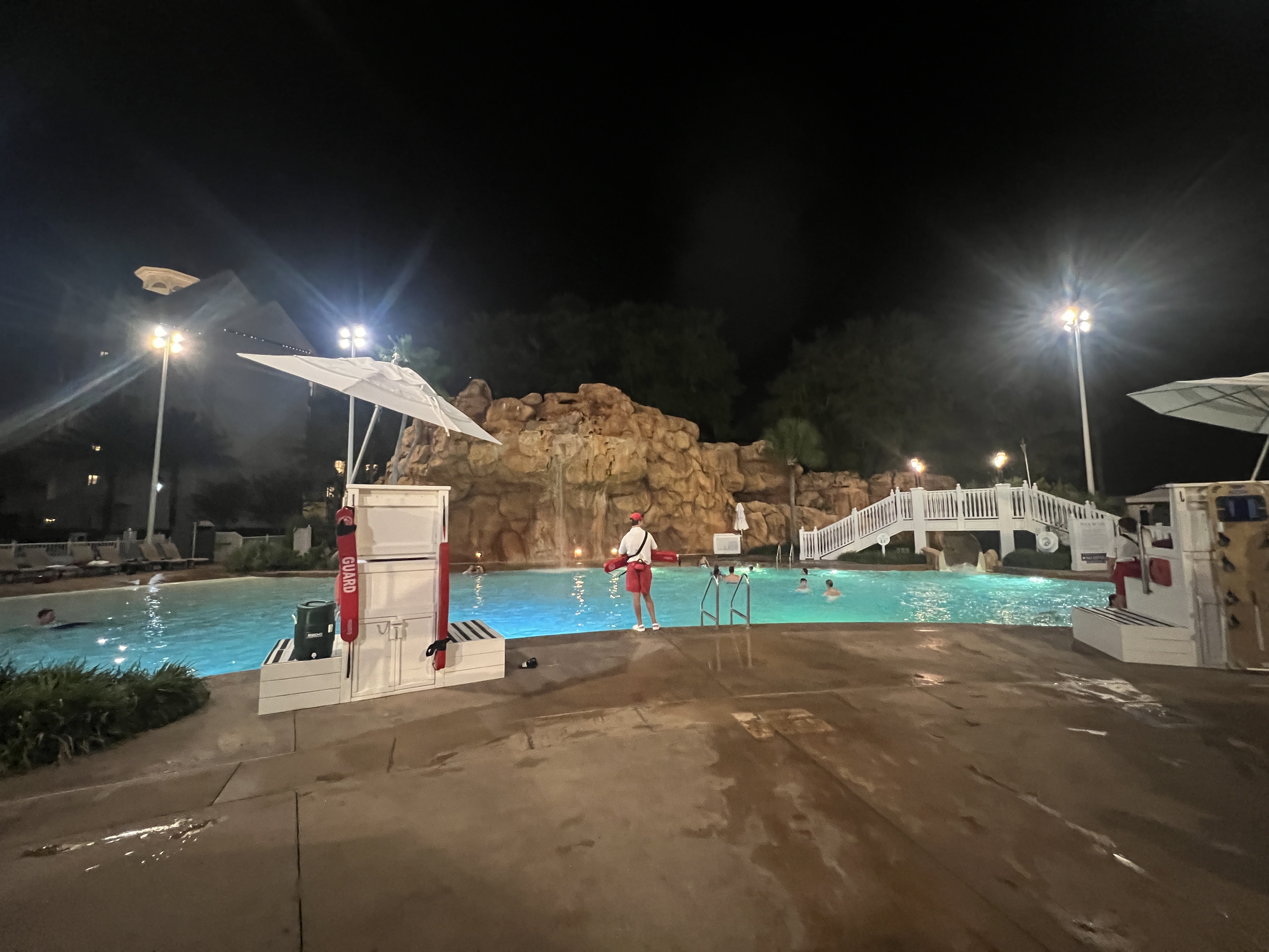 Grand Floridian Beach Pool Night