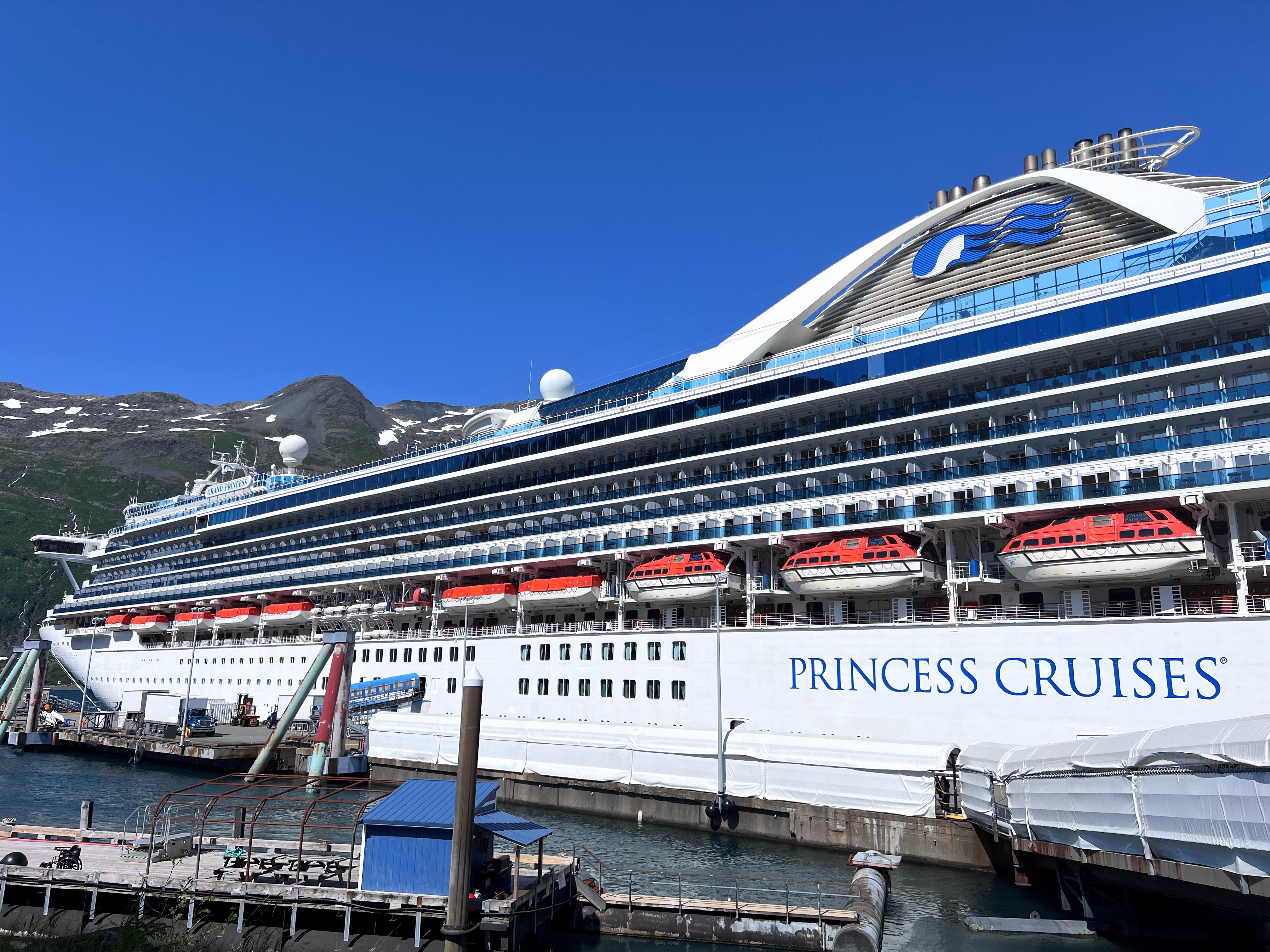 Grand Princess in Anchorage Alaska