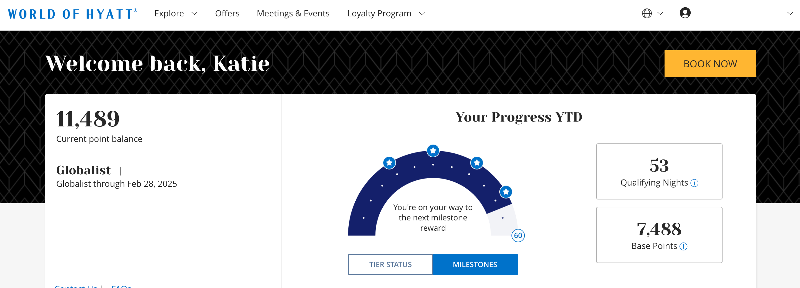 Hyatt Globalist status