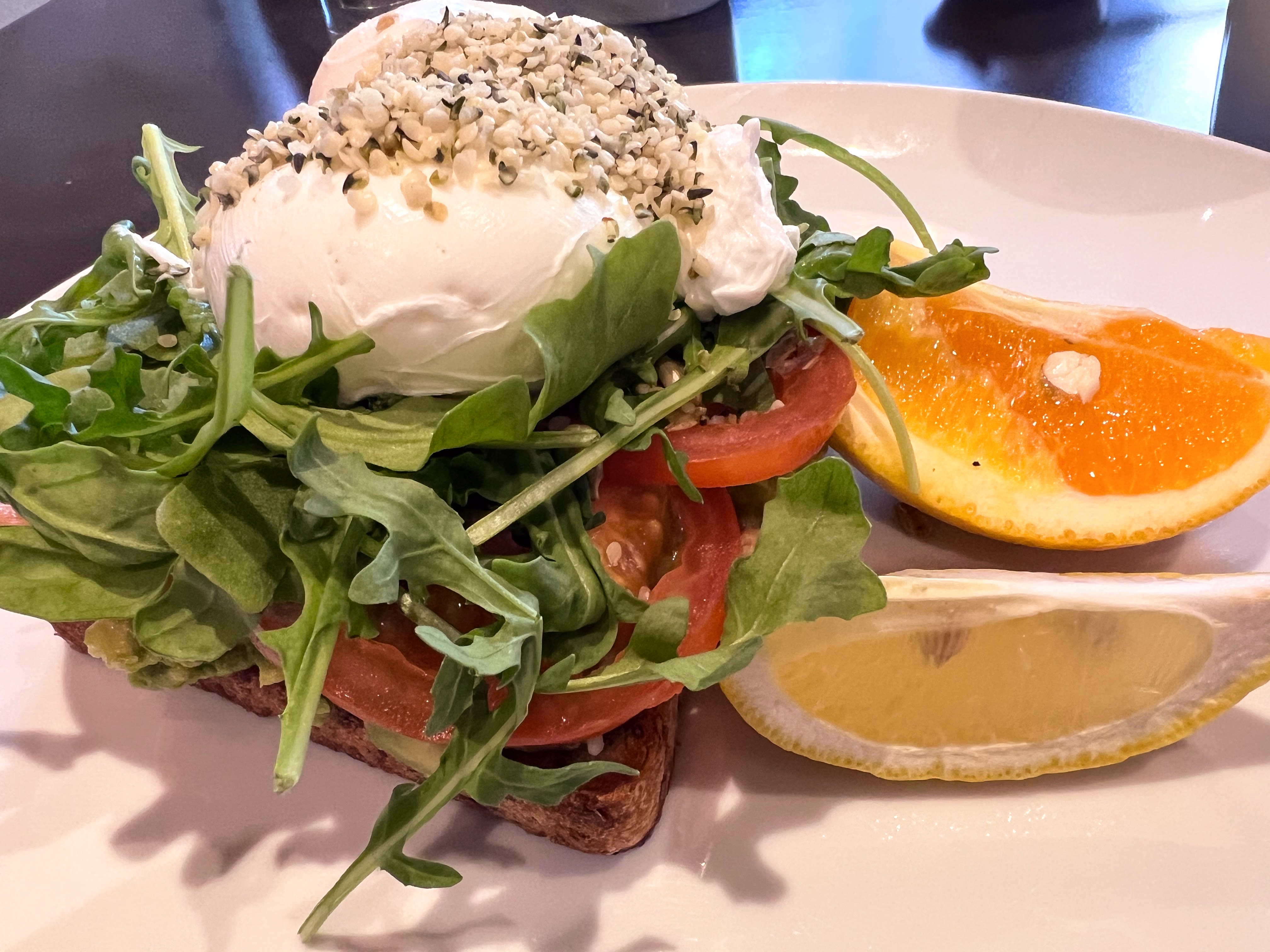 Hyatt Regency Vancouver Mosaic Grille avocado toast