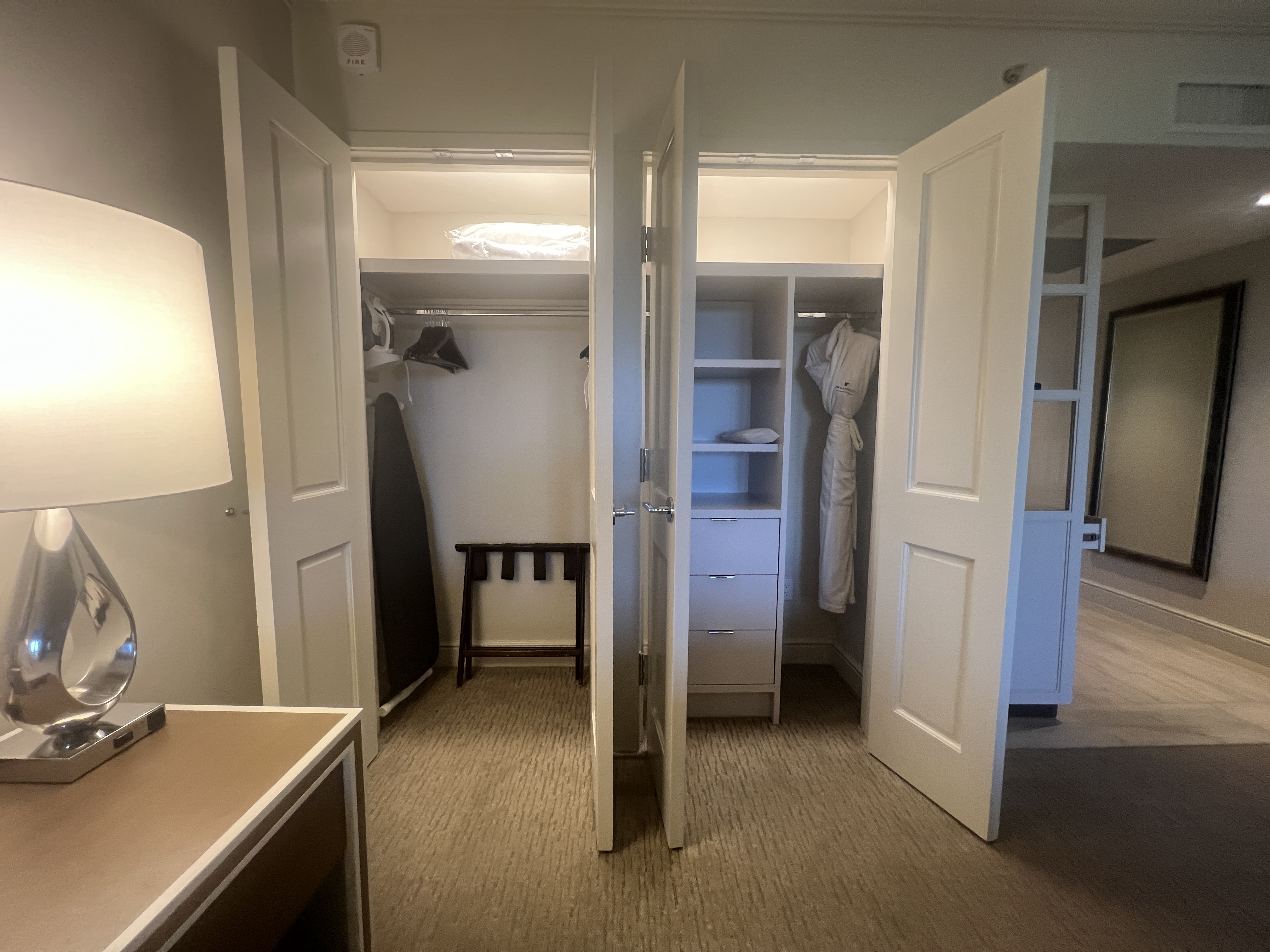 JW Marriott Turnberry Closets junior suite JW Marriott Turnberry Closets junior suite