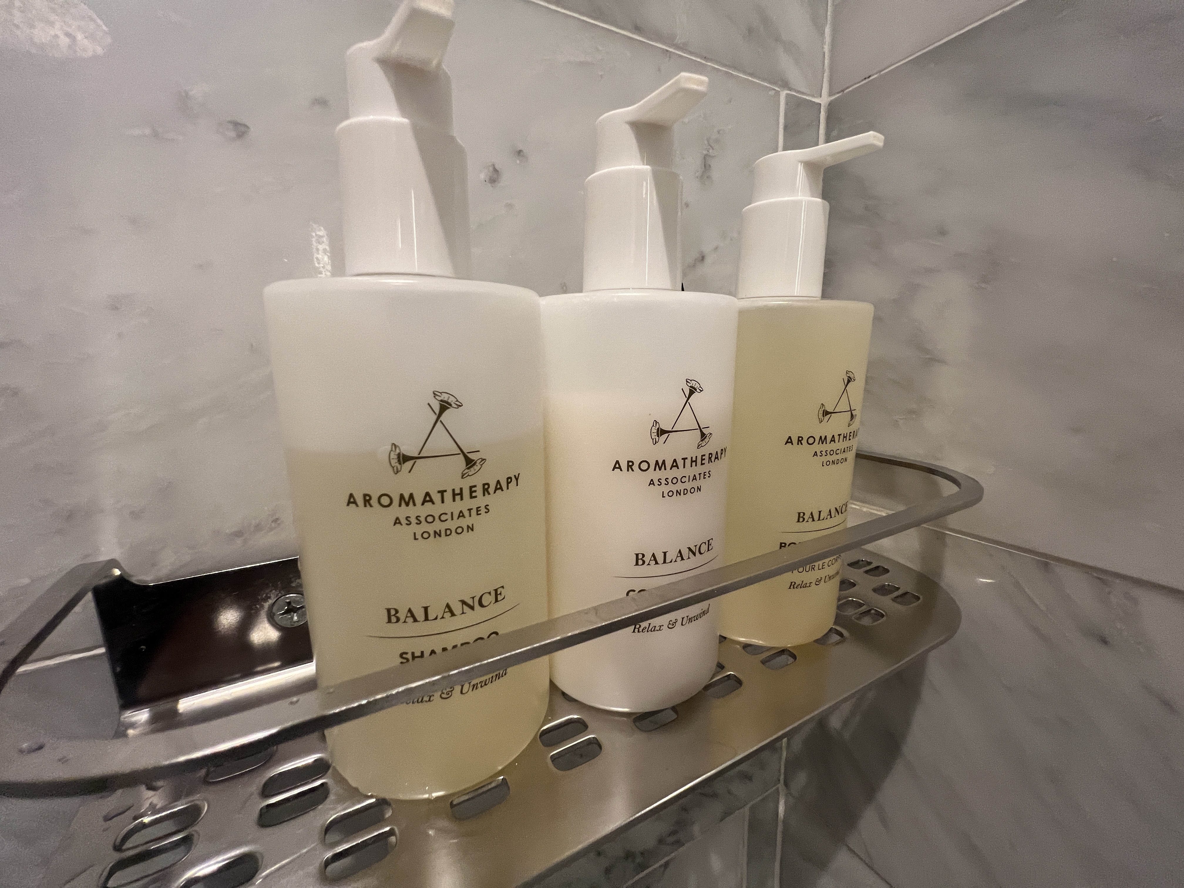 JW Marriott Turnberry bathroom toiletries JW Marriott Turnberry bathroom toiletries
