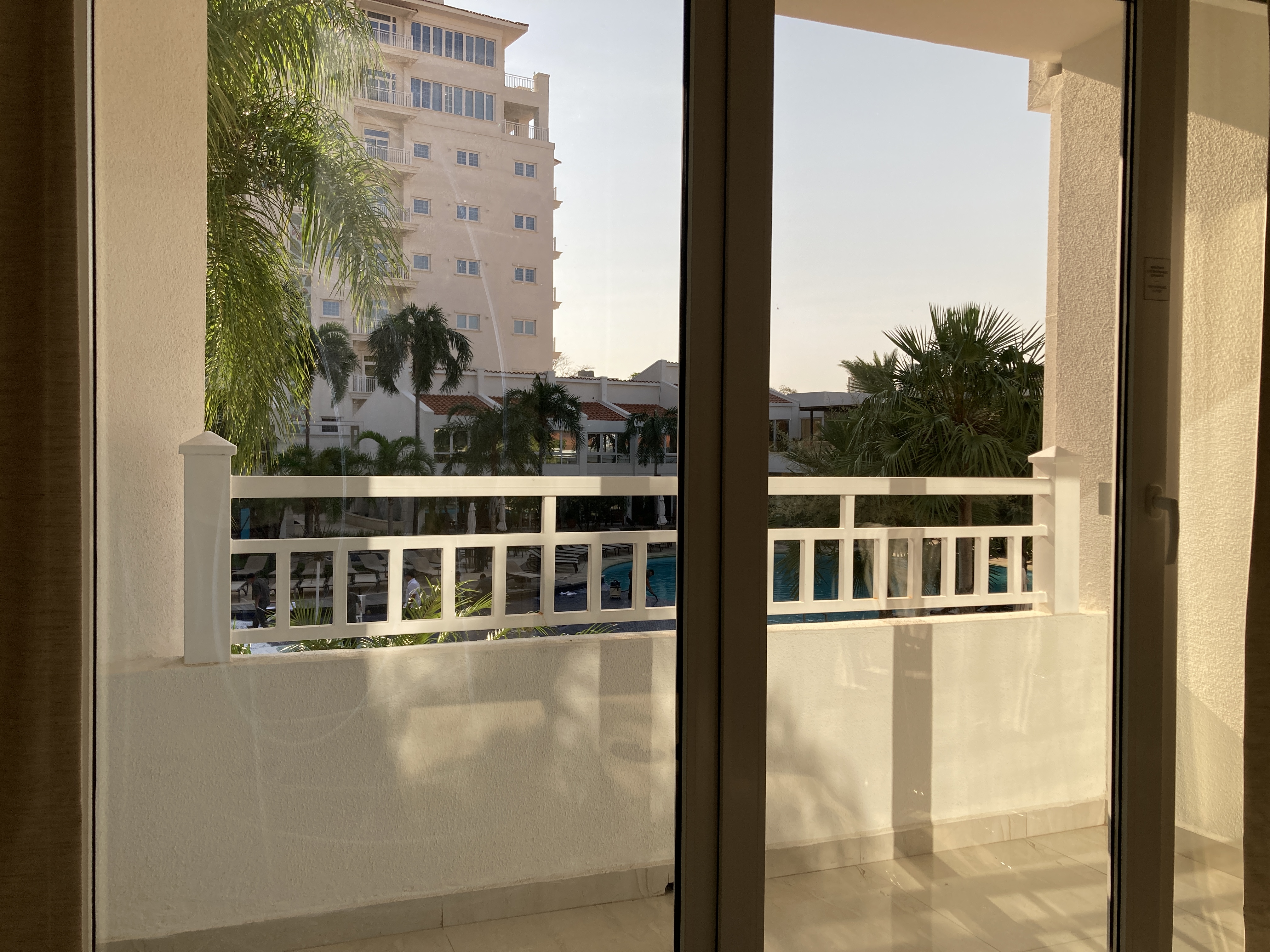 Los Tajibos Tribute Portfolio Santa Cruz Bolivia executive suite balcony from living room Los Tajibos Tribute Portfolio Santa Cruz Bolivia executive suite balcony from living room