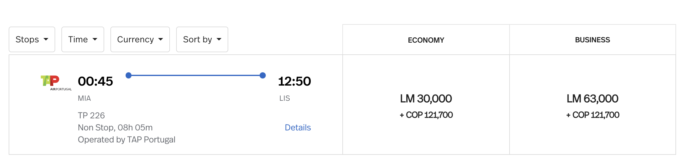 Miami to Lisbon with LifeMiles Miami to Lisbon with LifeMiles