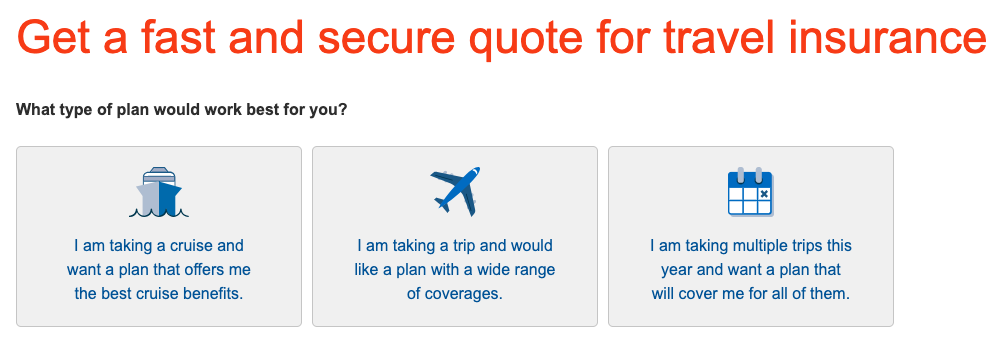 Nationwide Travel Insurance plan type Nationwide Travel Insurance plan type