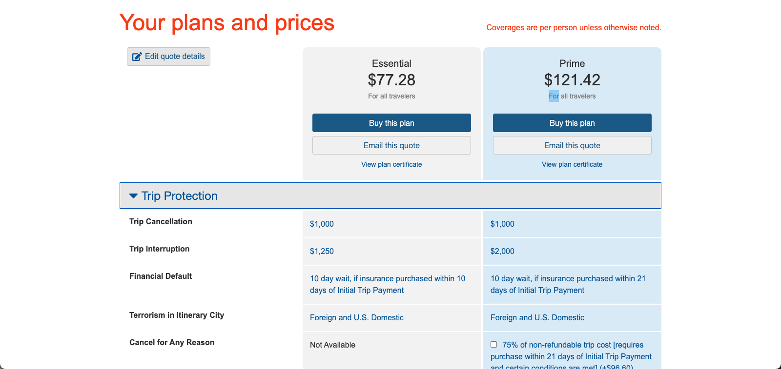 Nationwide Travel Insurance search results for comparison Nationwide Travel Insurance search results for comparison