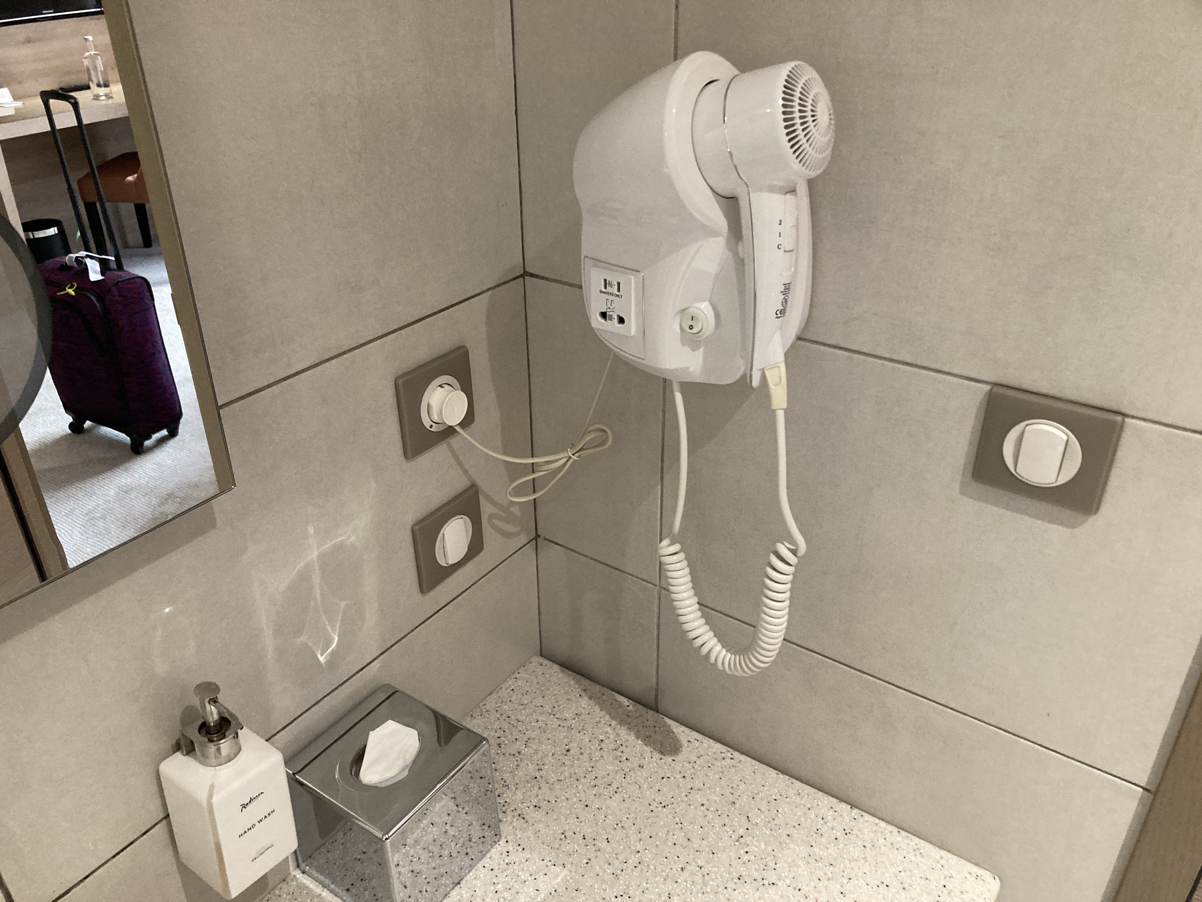 Radisson Serviced Apartments Antananarivo bathroom hair dryer Radisson Serviced Apartments Antananarivo bathroom hair dryer