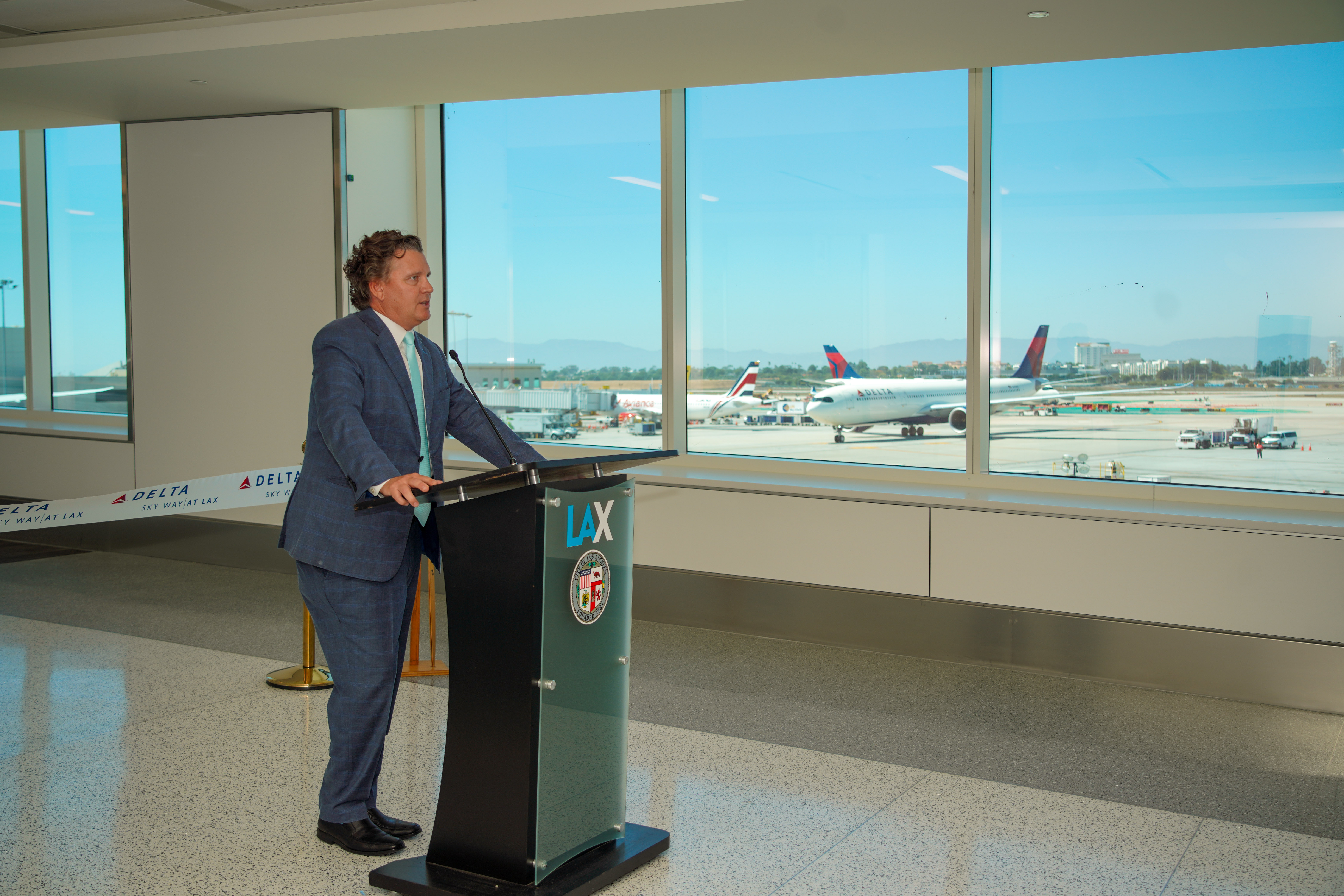 Scott Santoro Delta Sky Way LAX Opening Scott Santoro Delta Sky Way LAX Opening