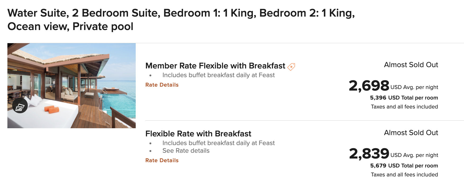 Sheraton Maldives prices Sheraton Maldives prices