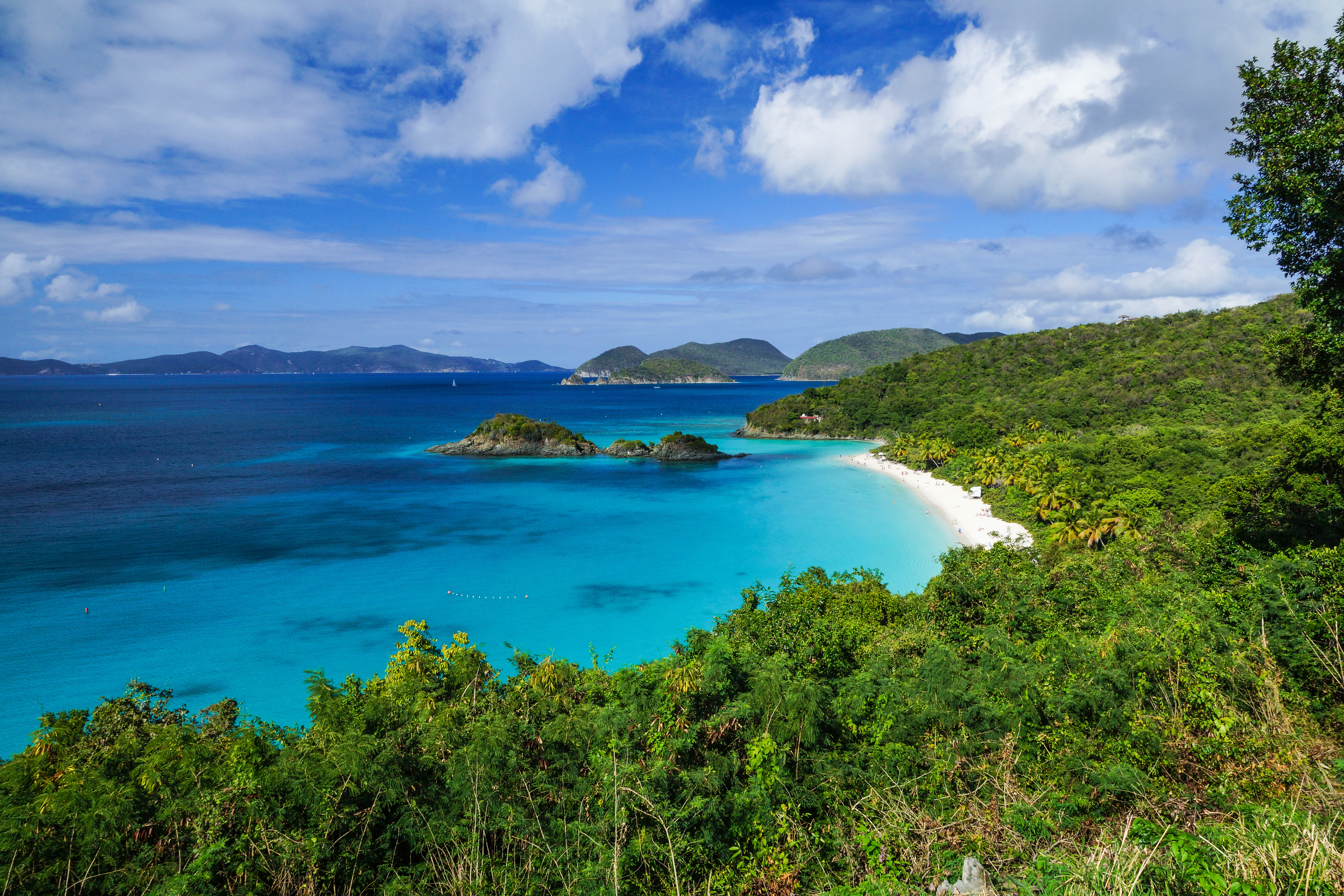 Trunk Bay Overlook in Virgin Islands National Park