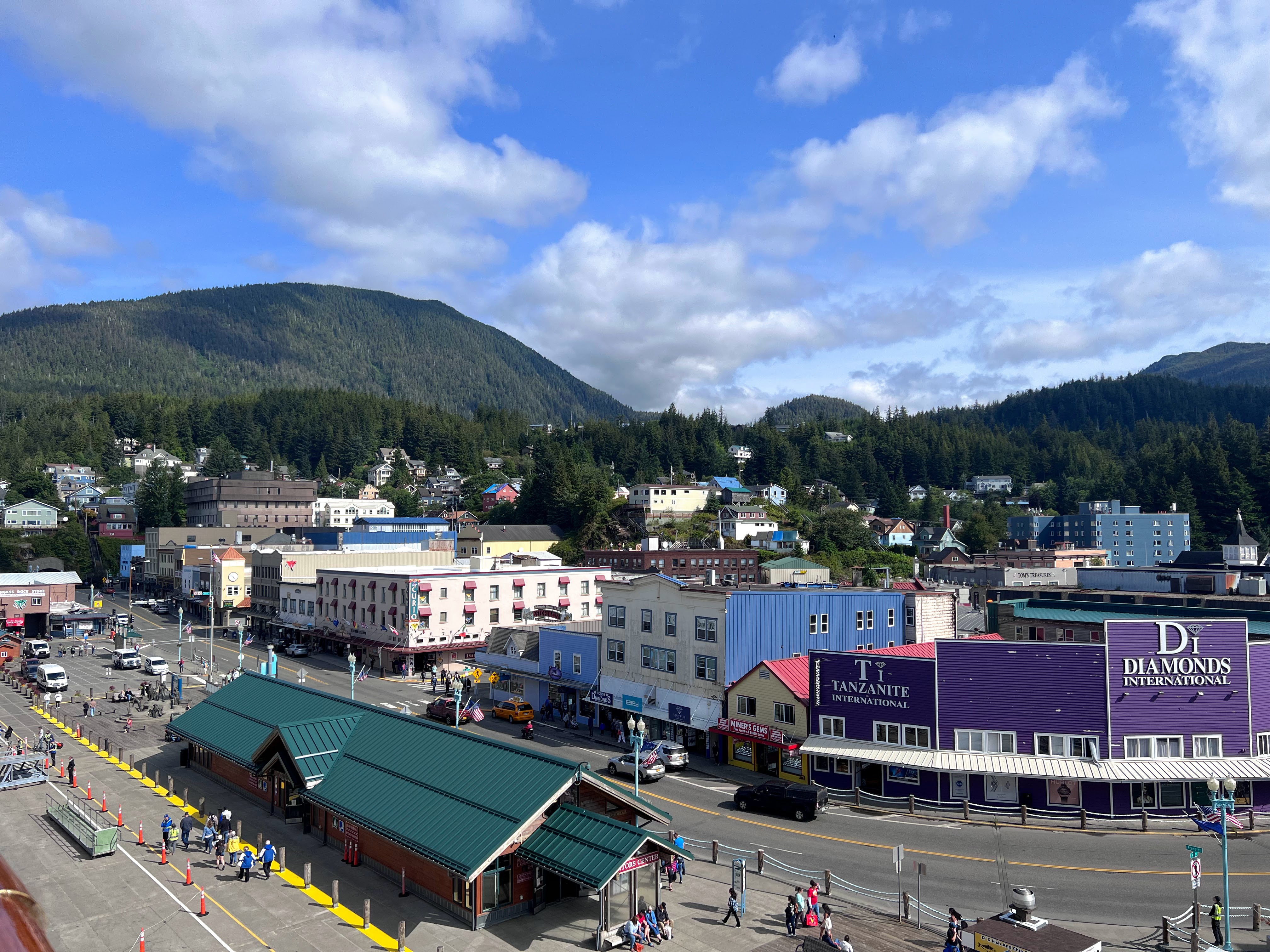 View of Ketchikan from cruise ship View of Ketchikan from cruise ship