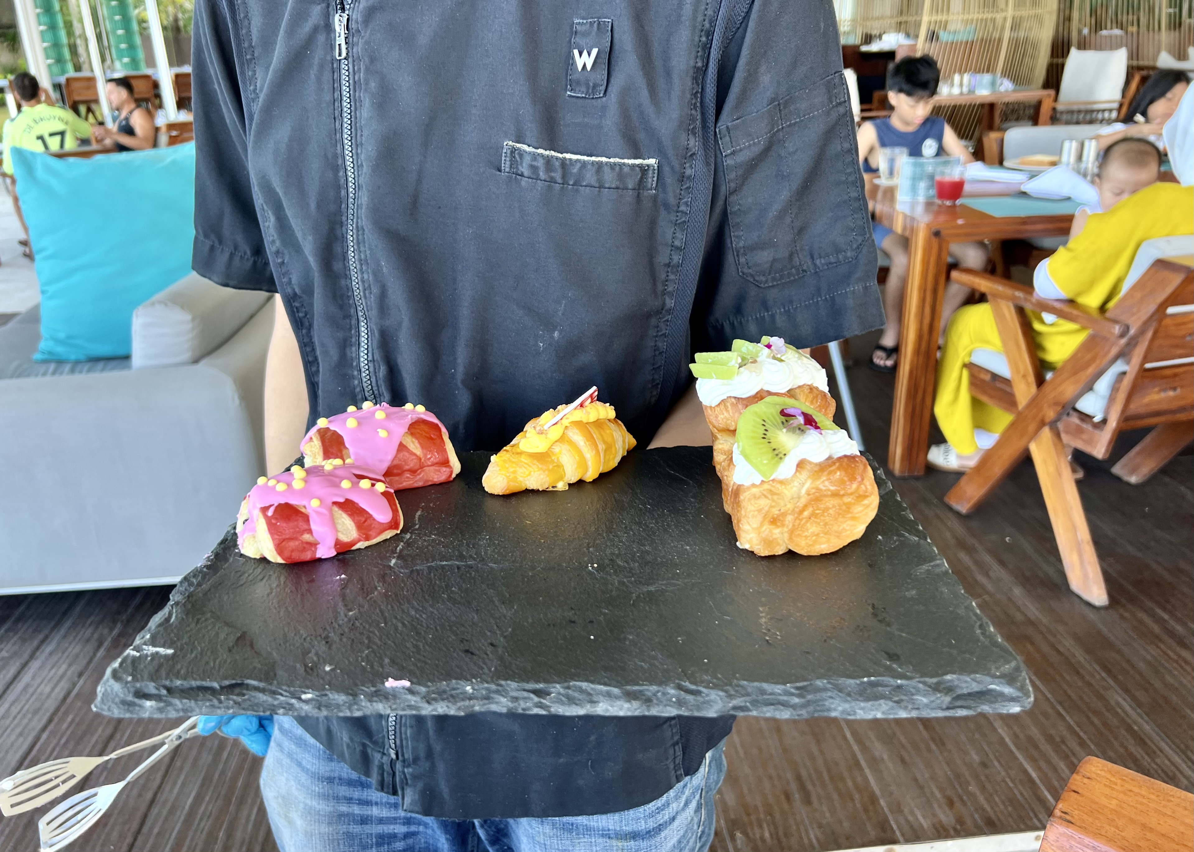 W Seminyak Bali breakfast table service pastries