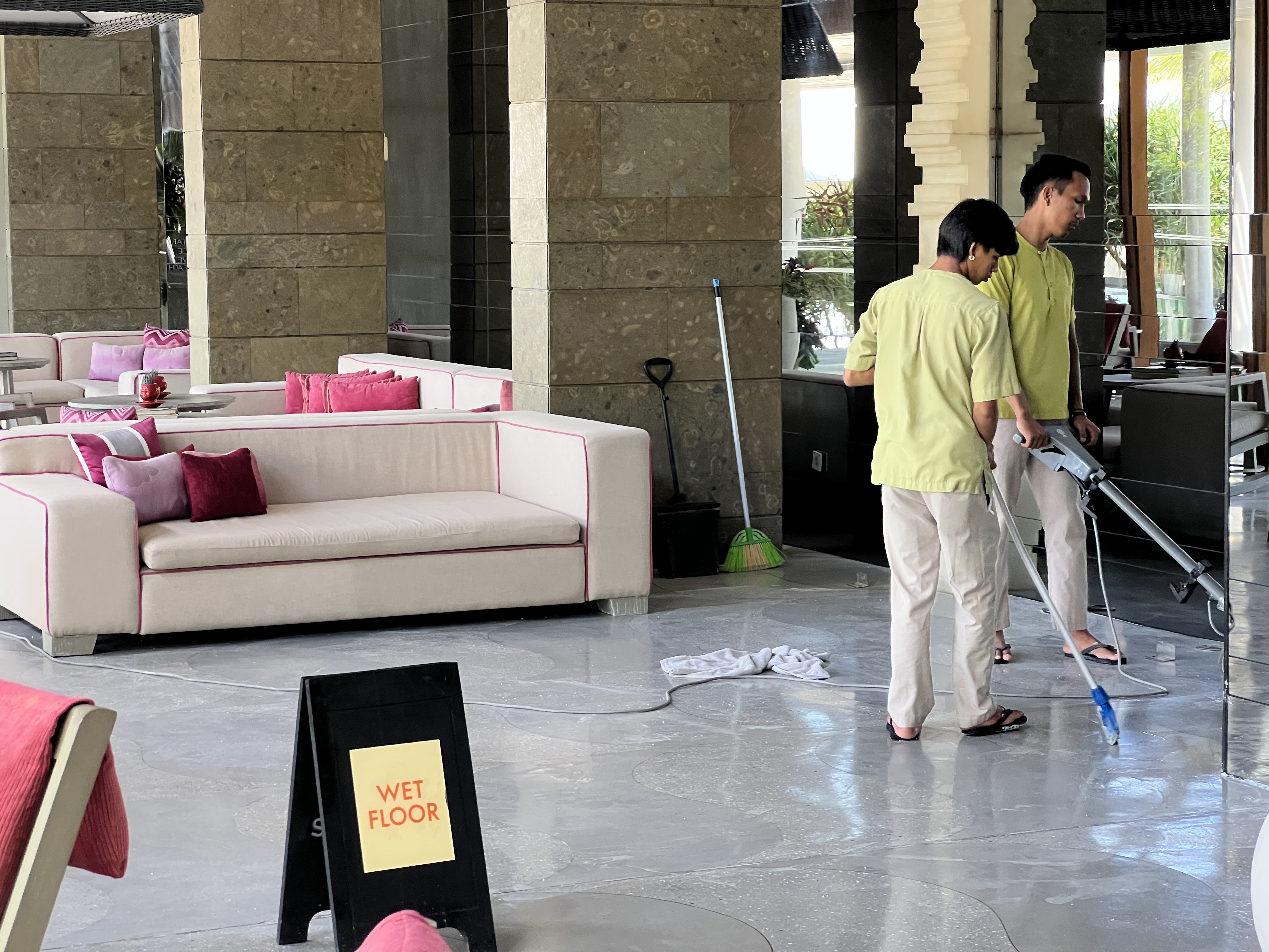 W Seminyak Bali cleaning