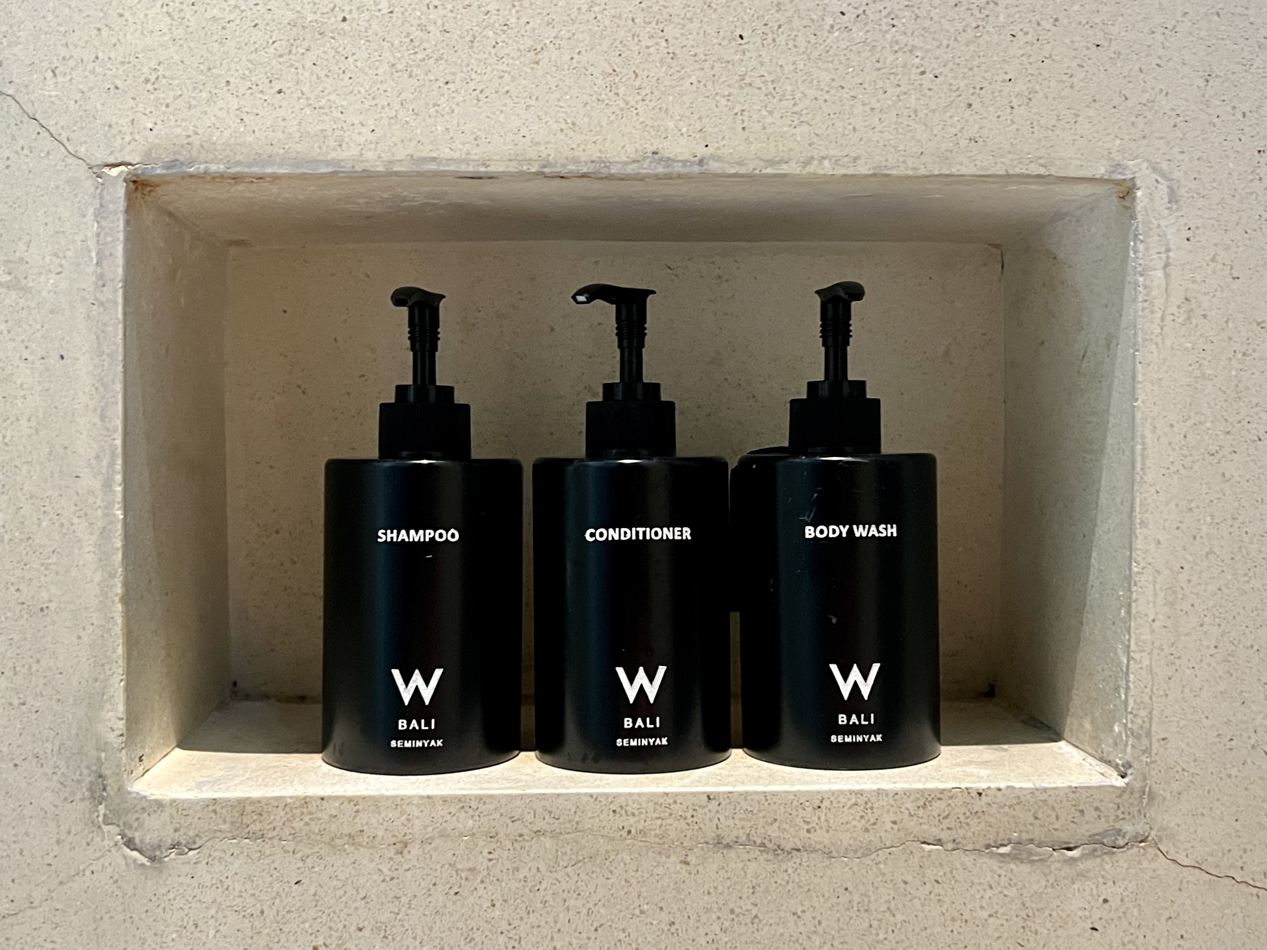 W Seminyak Bali refillable amenities
