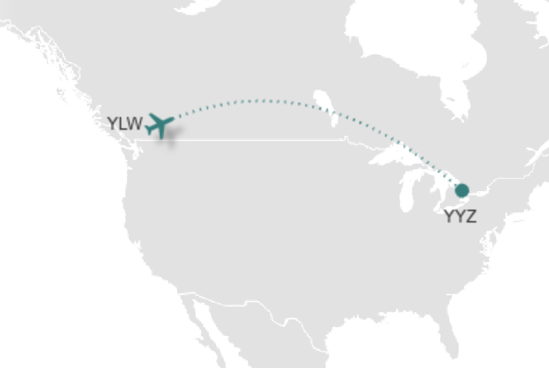 WestJet Service Between Kelowna and Toronto WestJet Service Between Kelowna and Toronto