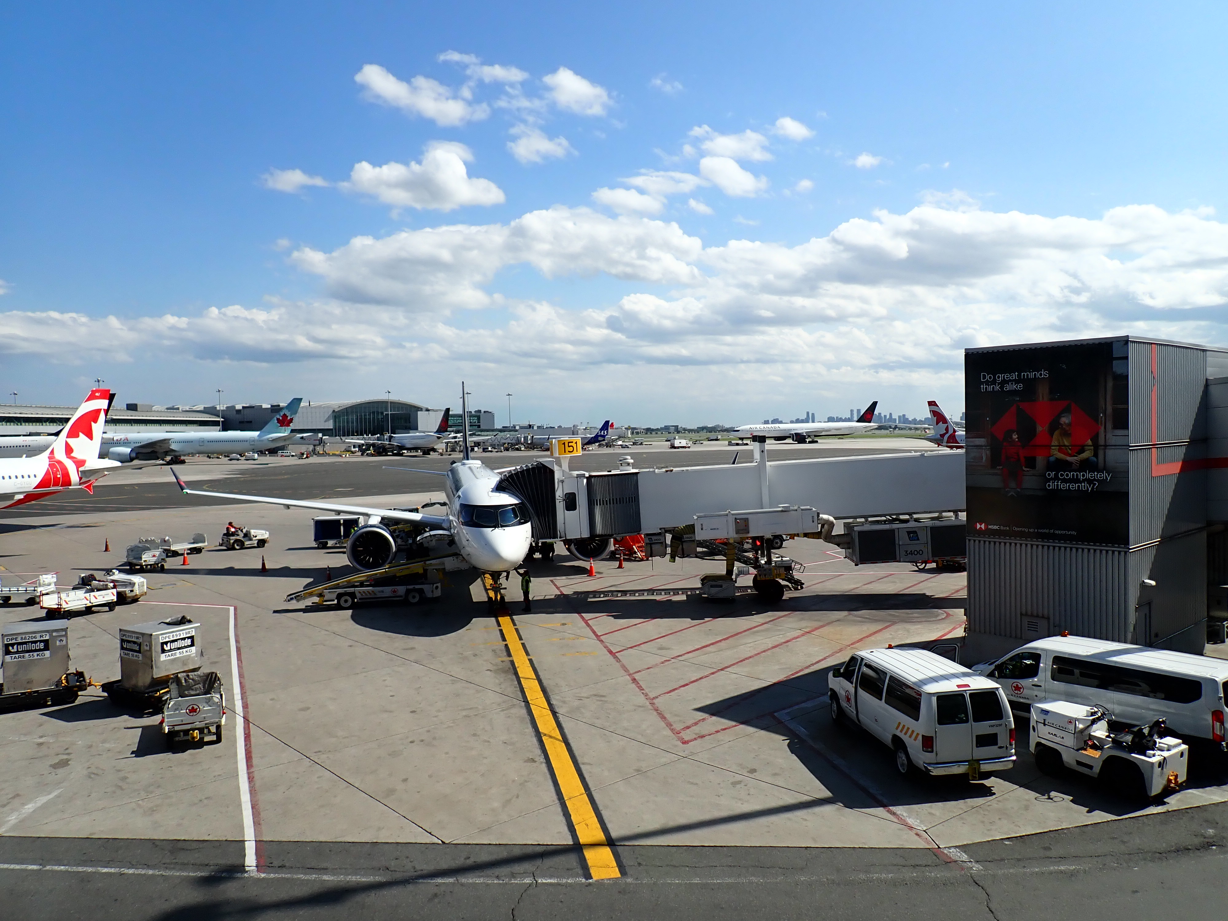 YYZ terminal 1 AC720 at gate 51