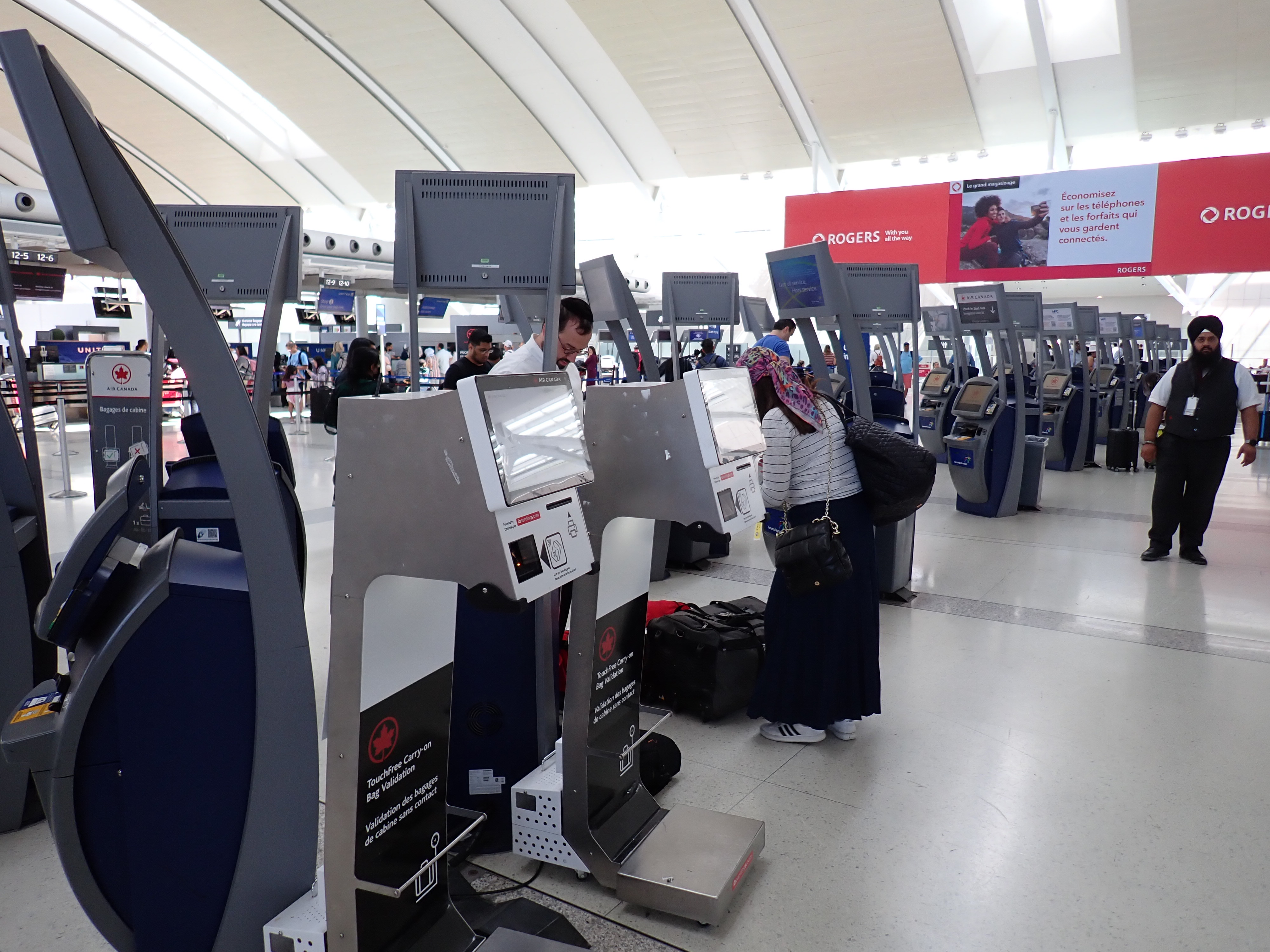 YYZ. Air Canada checkin kiosks