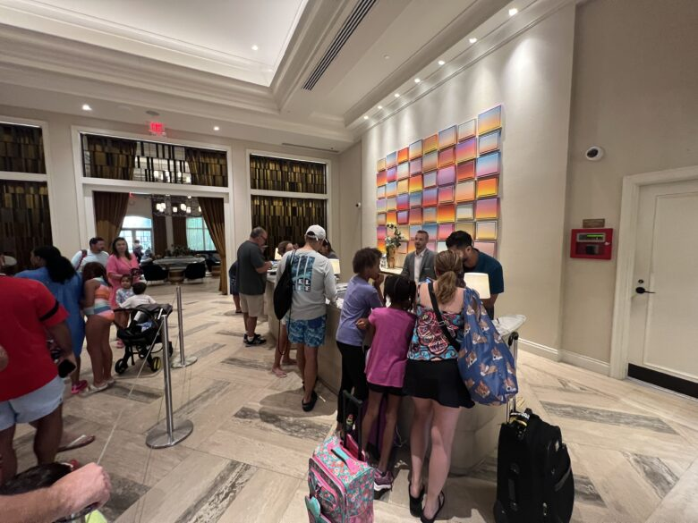 JW Marriott Turnberry Check in line JW Marriott Turnberry Check in line
