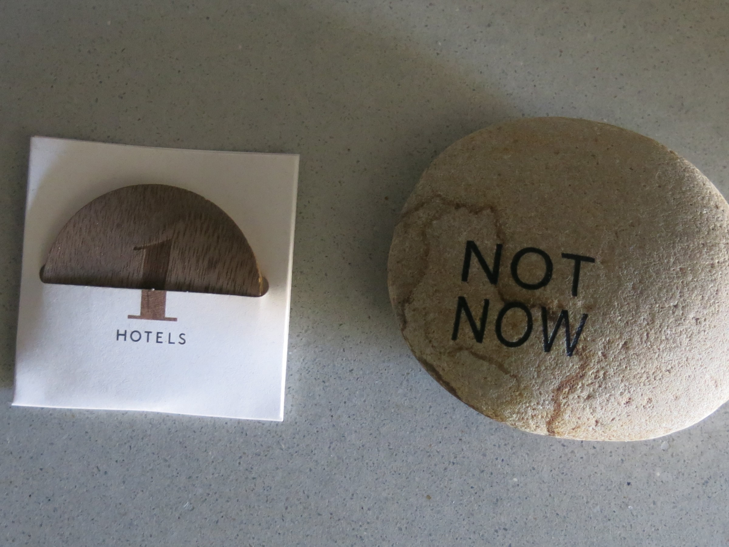 1 Hotel San Francisco key and do not disturb