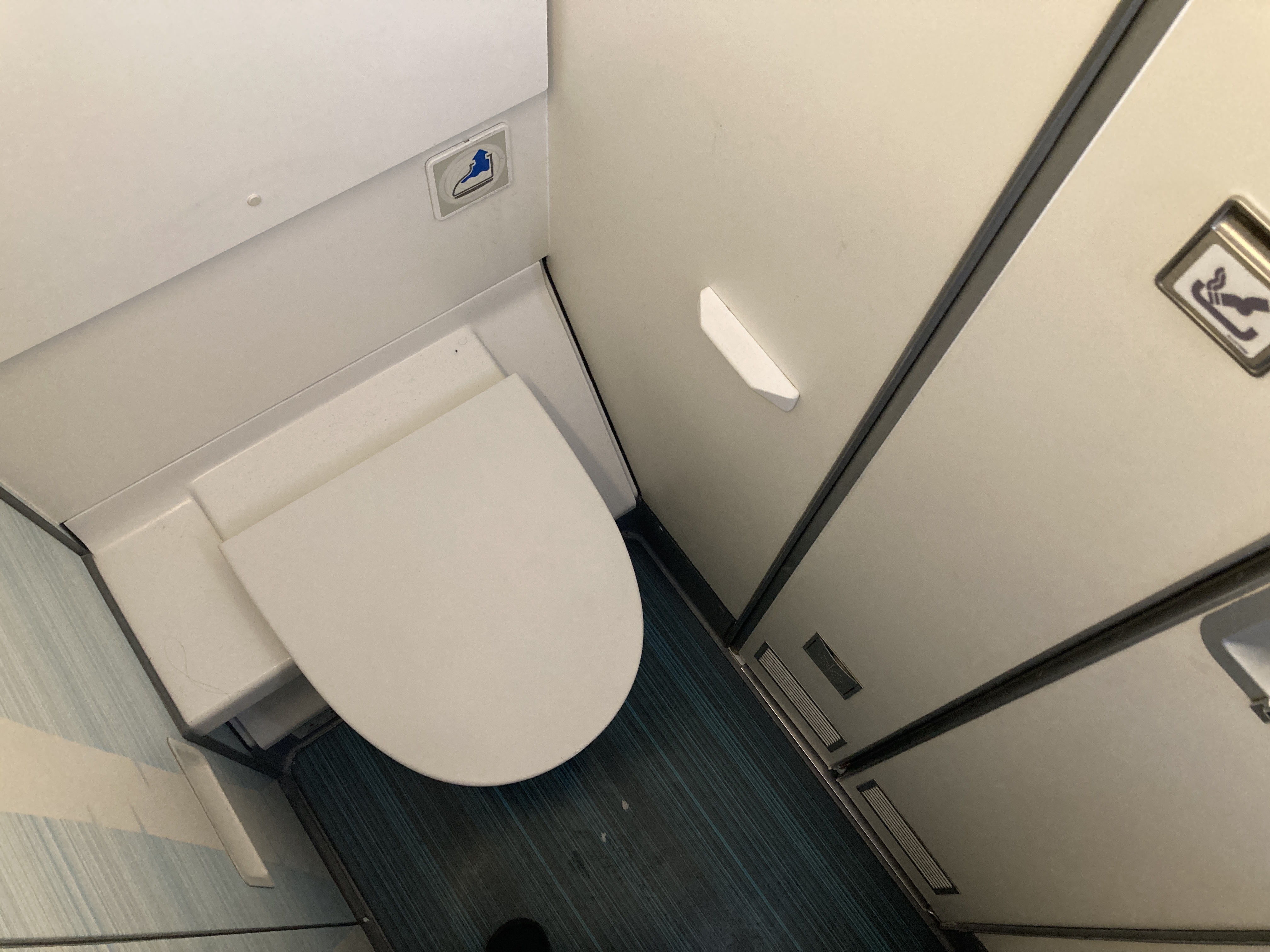 Air Canada A330 300 economy YUL LAX lavatory toilet Air Canada A330 300 economy YUL LAX lavatory toilet