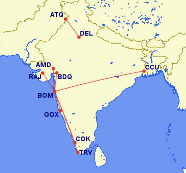BA and Indigo Codeshare Routes BA and Indigo Codeshare Routes