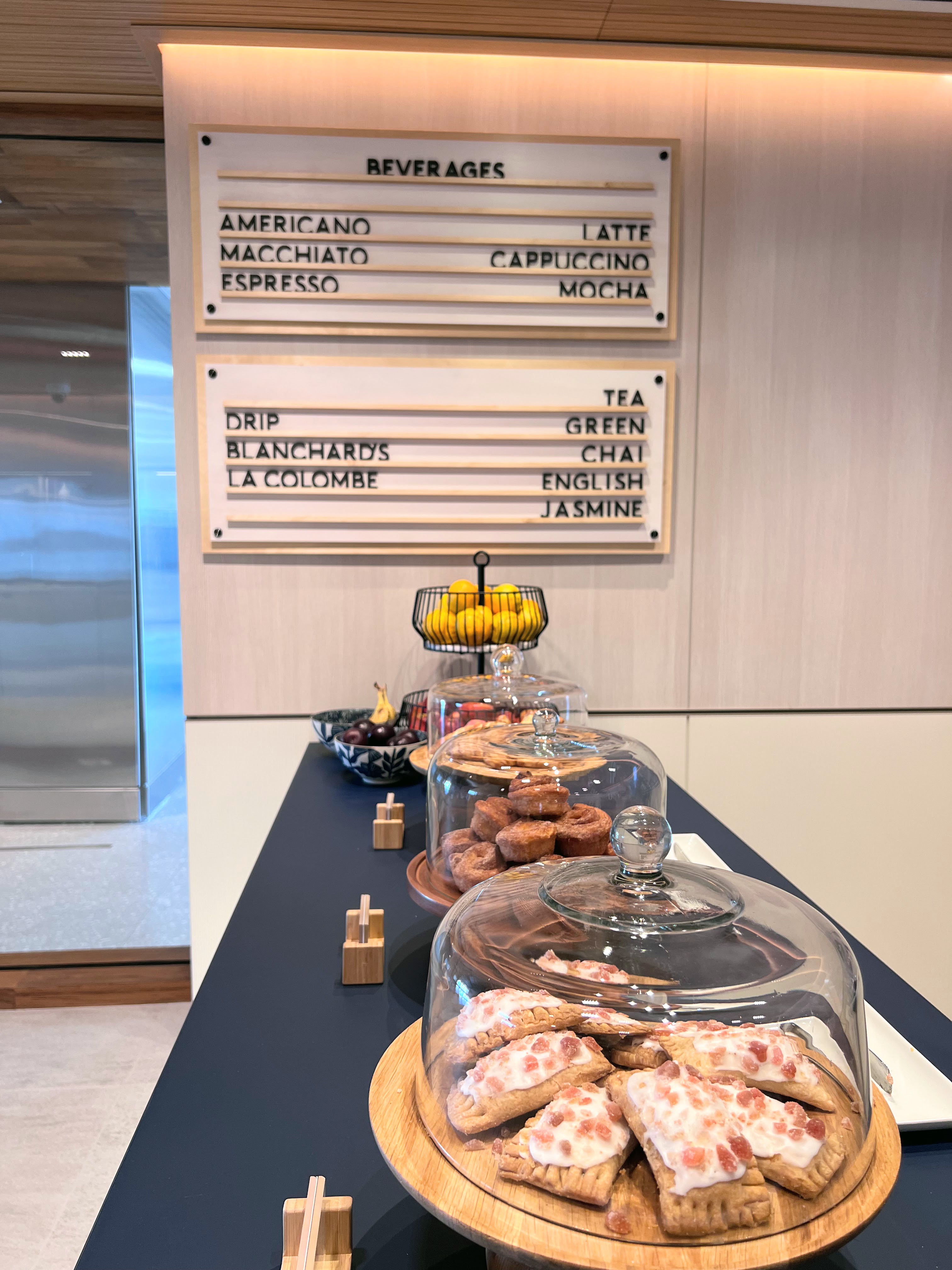 Capital One Lounge Dulles Airport coffee bar