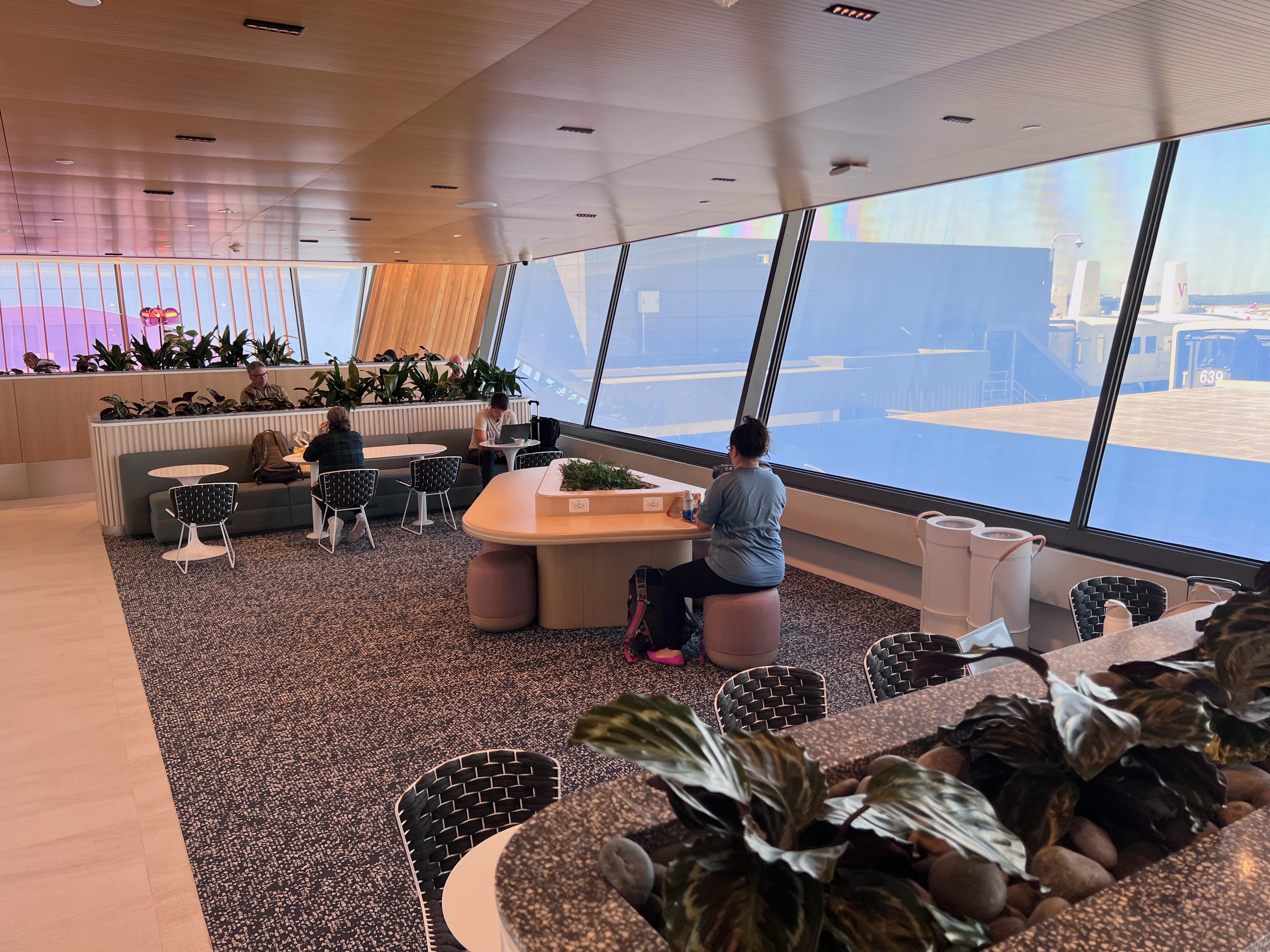 Capital One Lounge Washington Dulles seating areas