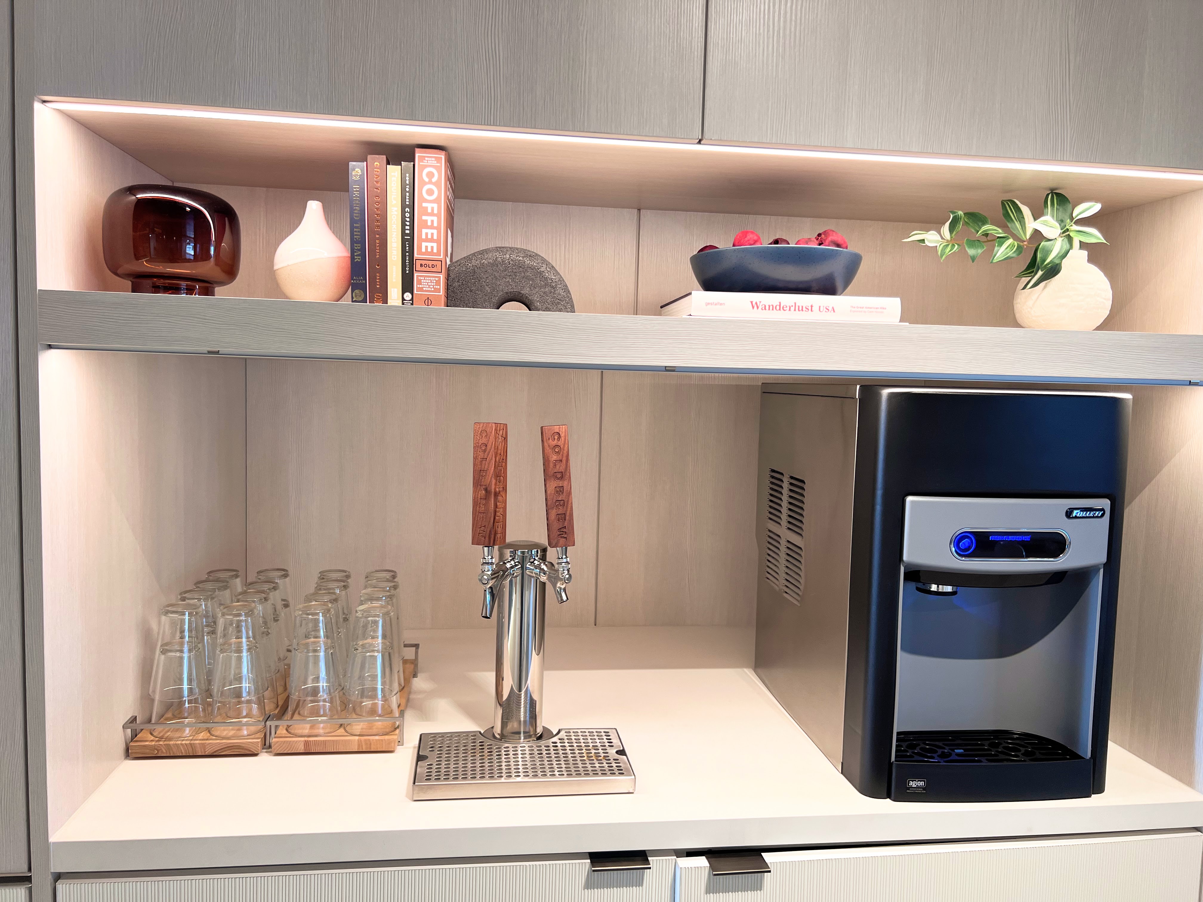 Cold Brew on tap at Capital One Lounge IAD