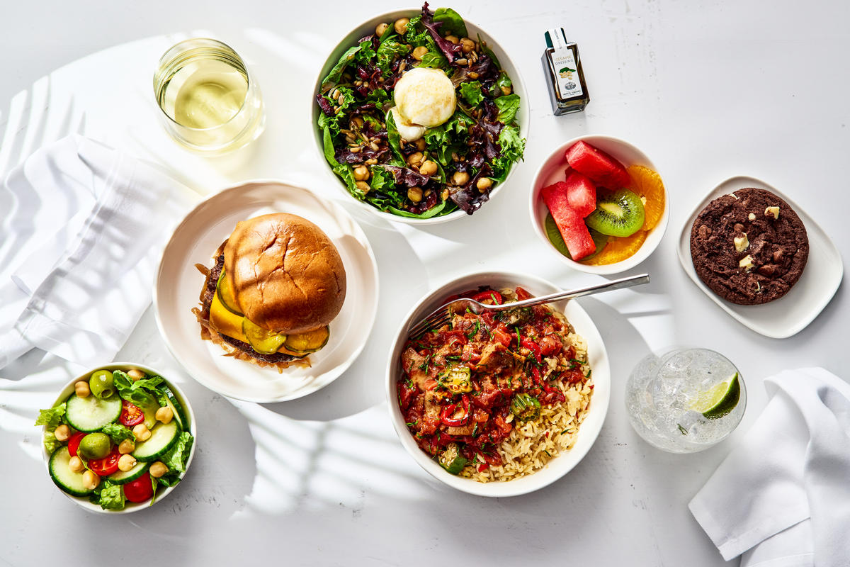 Delta Domestic First Class meals
