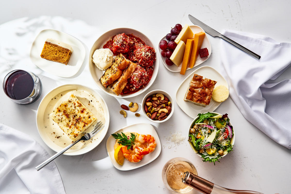 Delta One Transcon meals