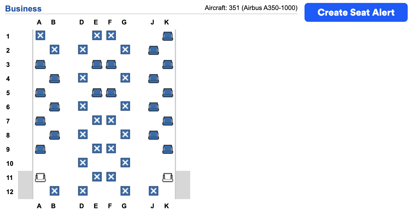 ExpertFlyer Qatar Airways Qsuite seat map no 2 seats together ExpertFlyer Qatar Airways Qsuite seat map no 2 seats together