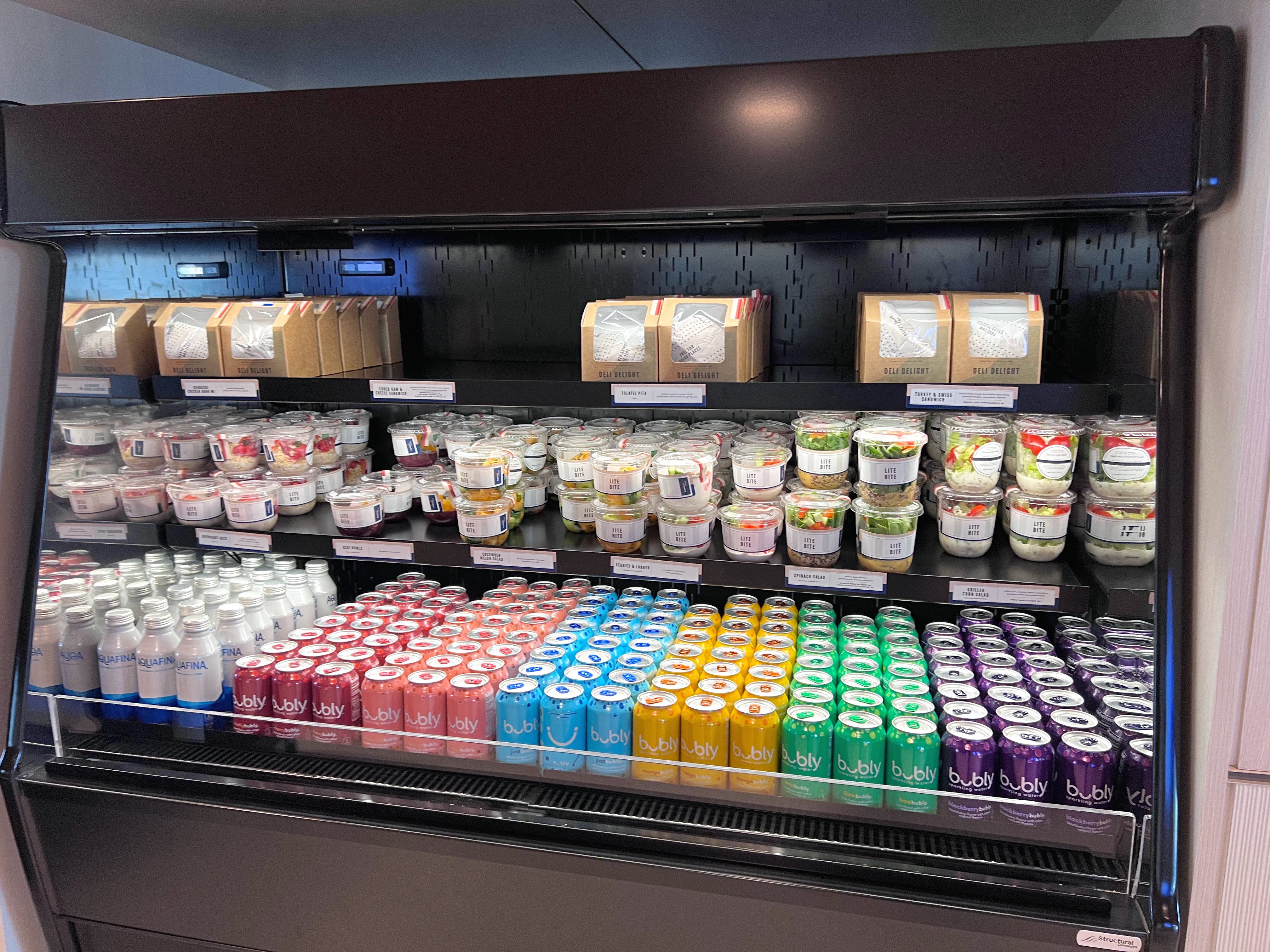Grab and go at Capital One Lounge Dulles