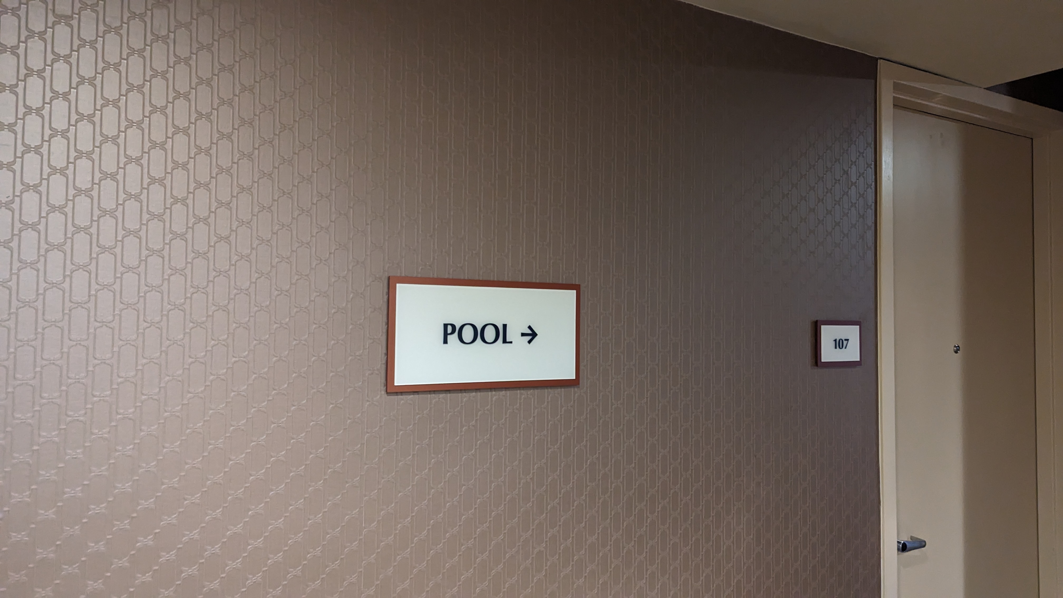 Hilton Los Angeles Universal City amenities pool sign Hilton Los Angeles Universal City amenities pool sign