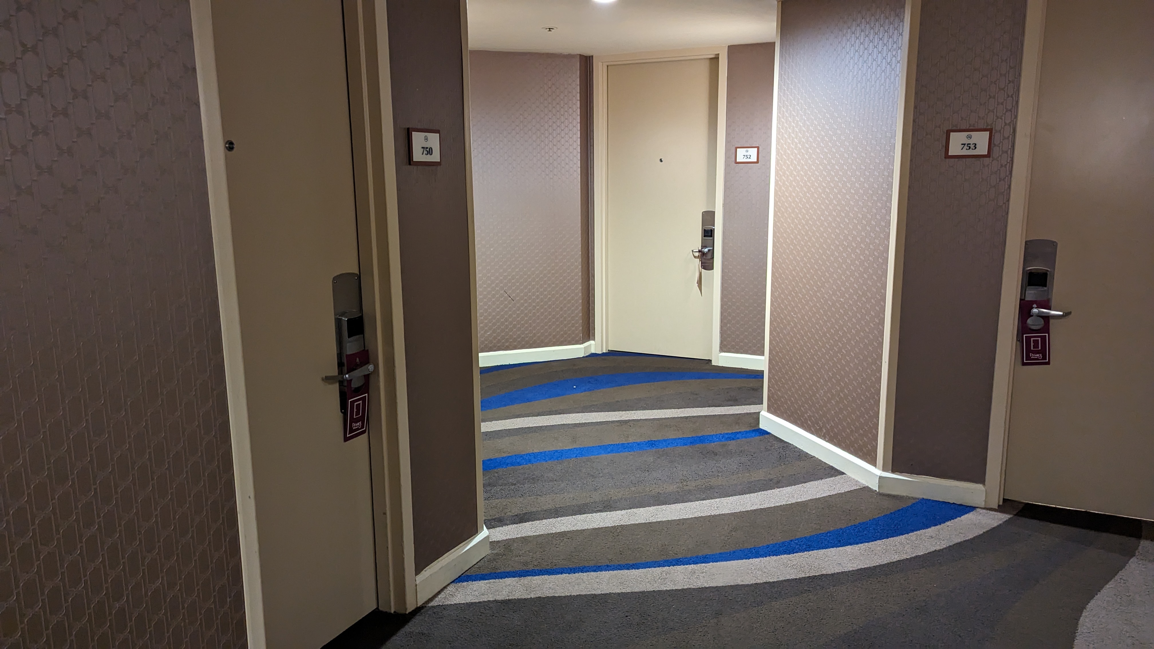 Hilton Los Angeles Universal City room 750 door Hilton Los Angeles Universal City room 750 door
