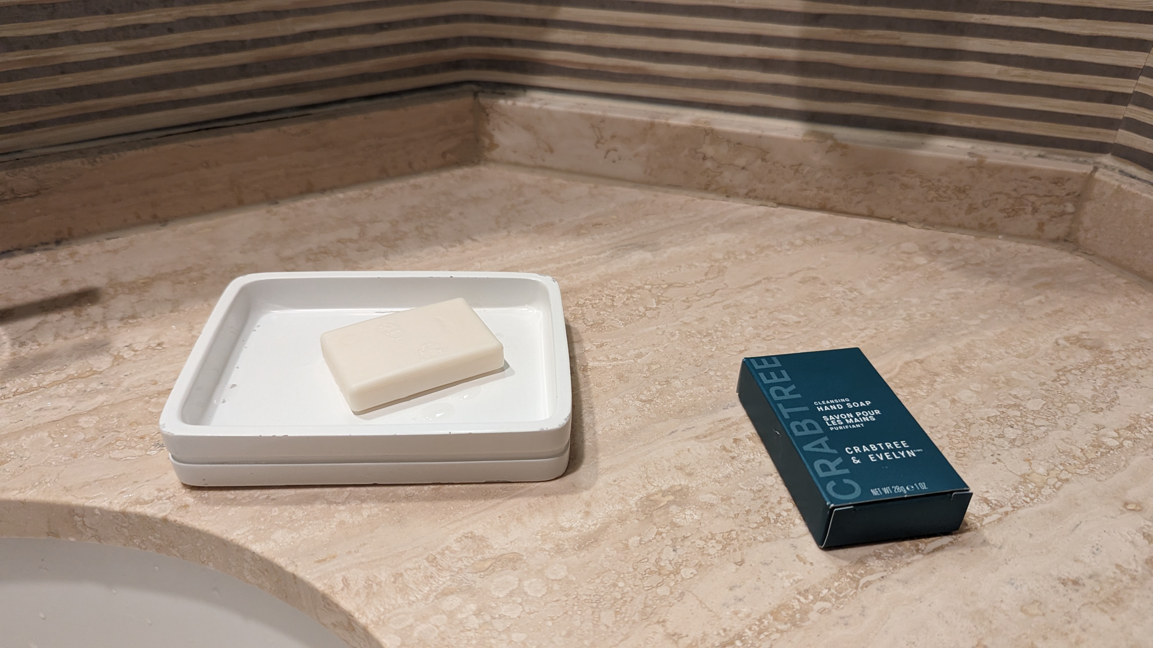 Hilton Los Angeles Universal City room bathroom sink amenities Hilton Los Angeles Universal City room bathroom sink amenities