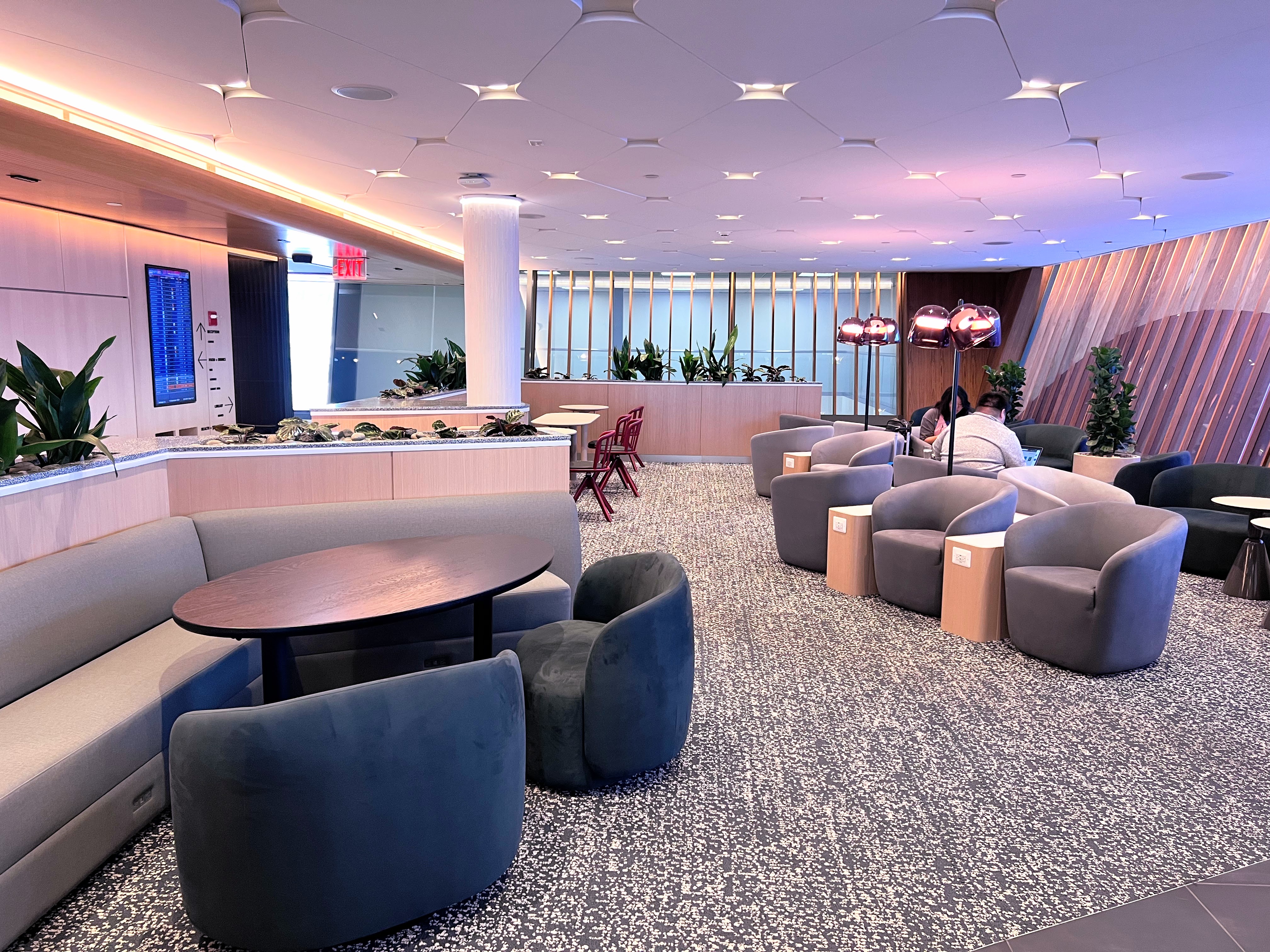 IAD Capital One Lounge seating
