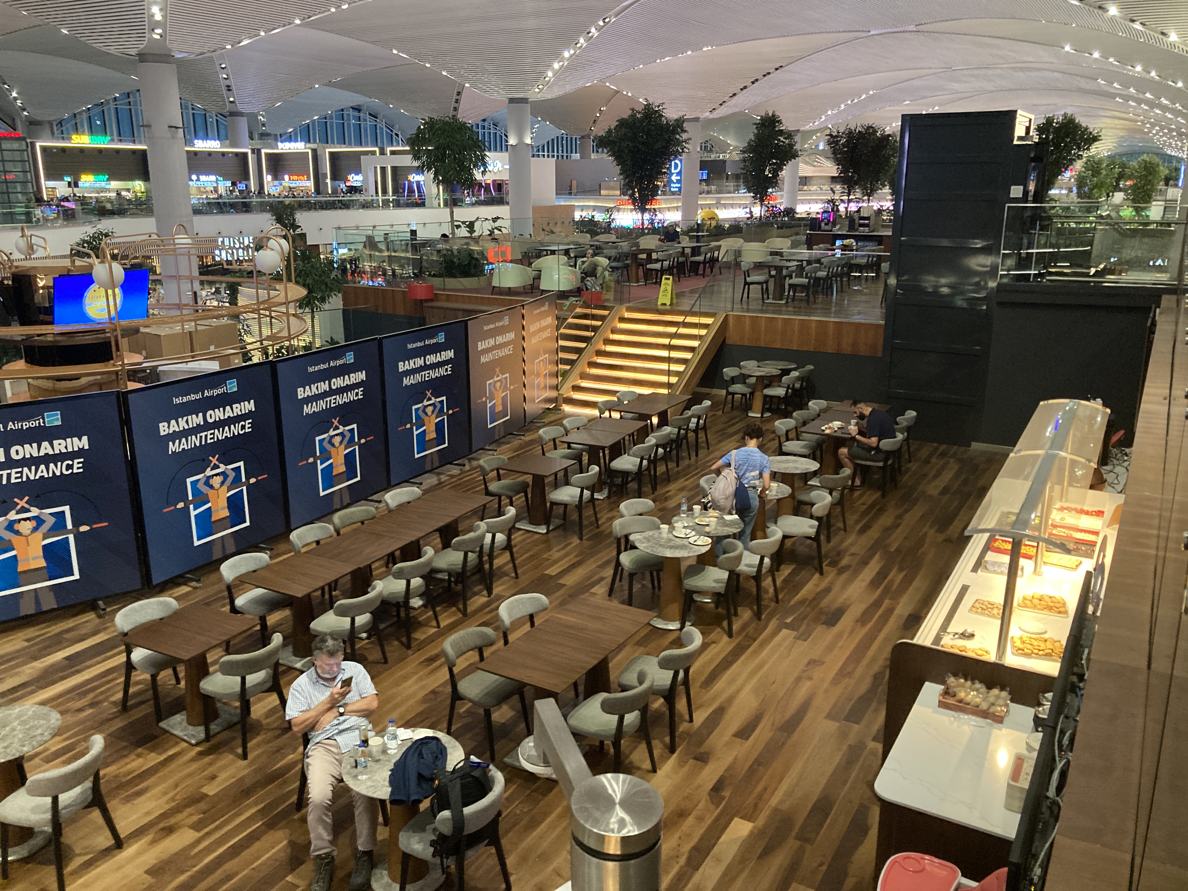 IGA Lounge IST Bosphorous Terrace lower seating area IGA Lounge IST Bosphorous Terrace lower seating area